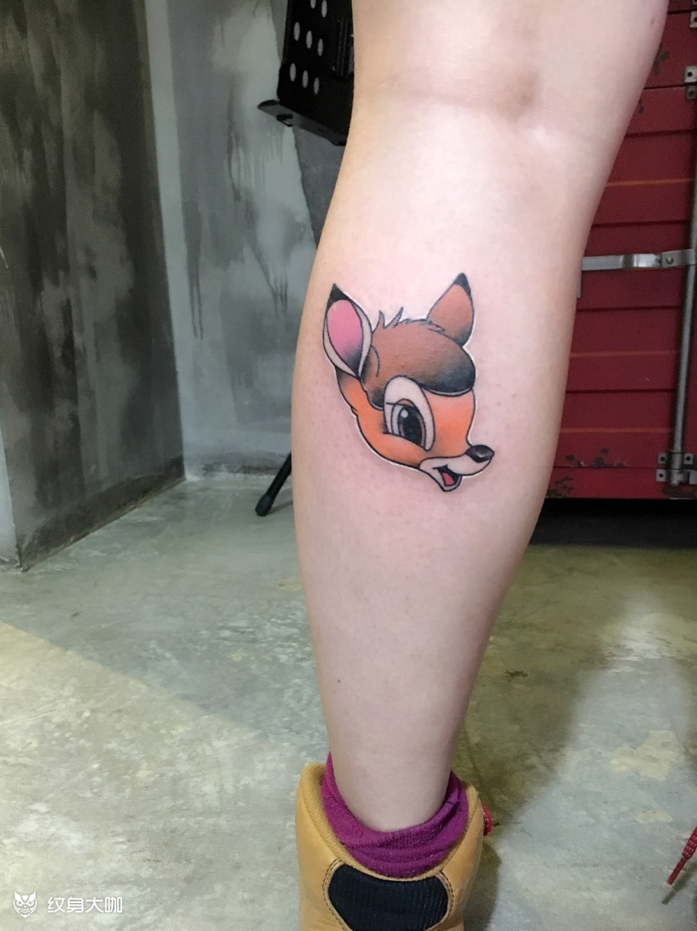 小鹿斑比_纹身图案手稿图片_哈尔刺青的纹身作品集