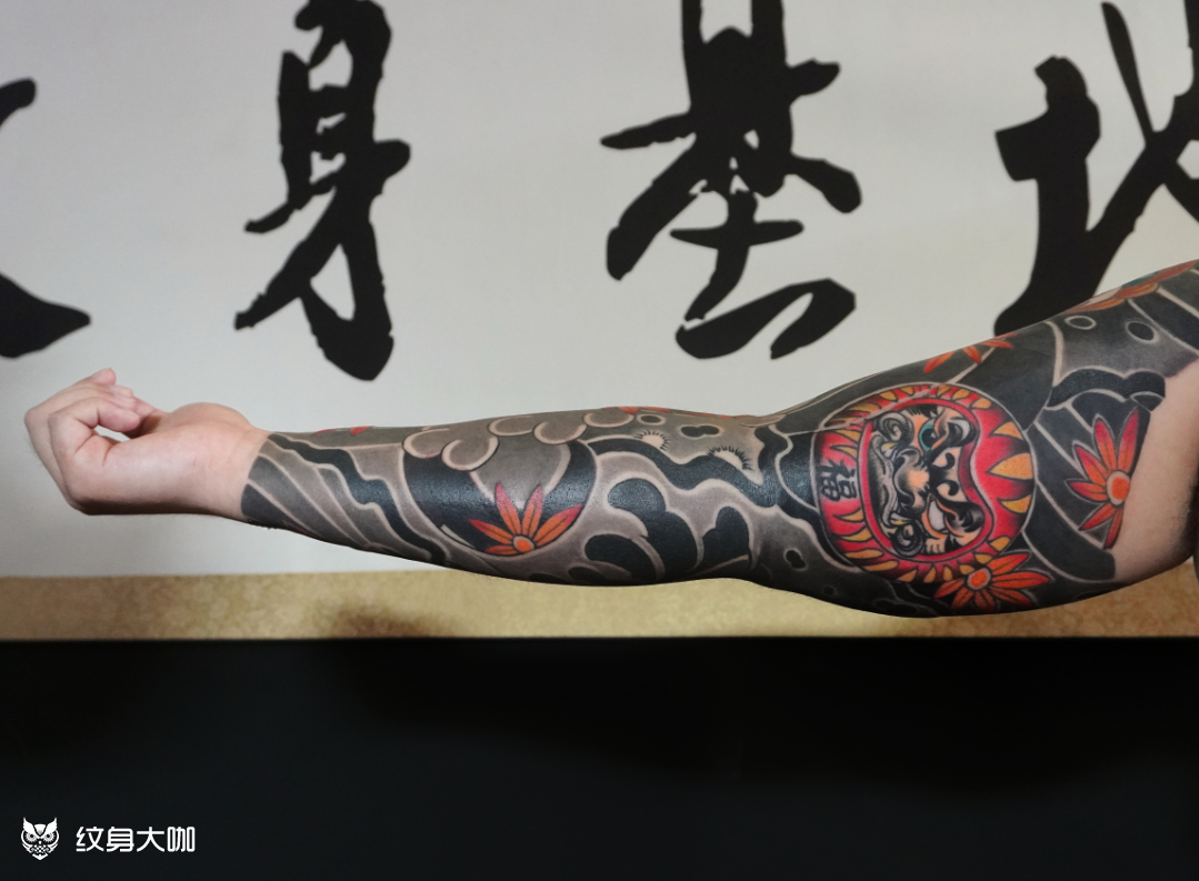 老传统花臂内侧特写_纹身吧社区 - 纹身大咖