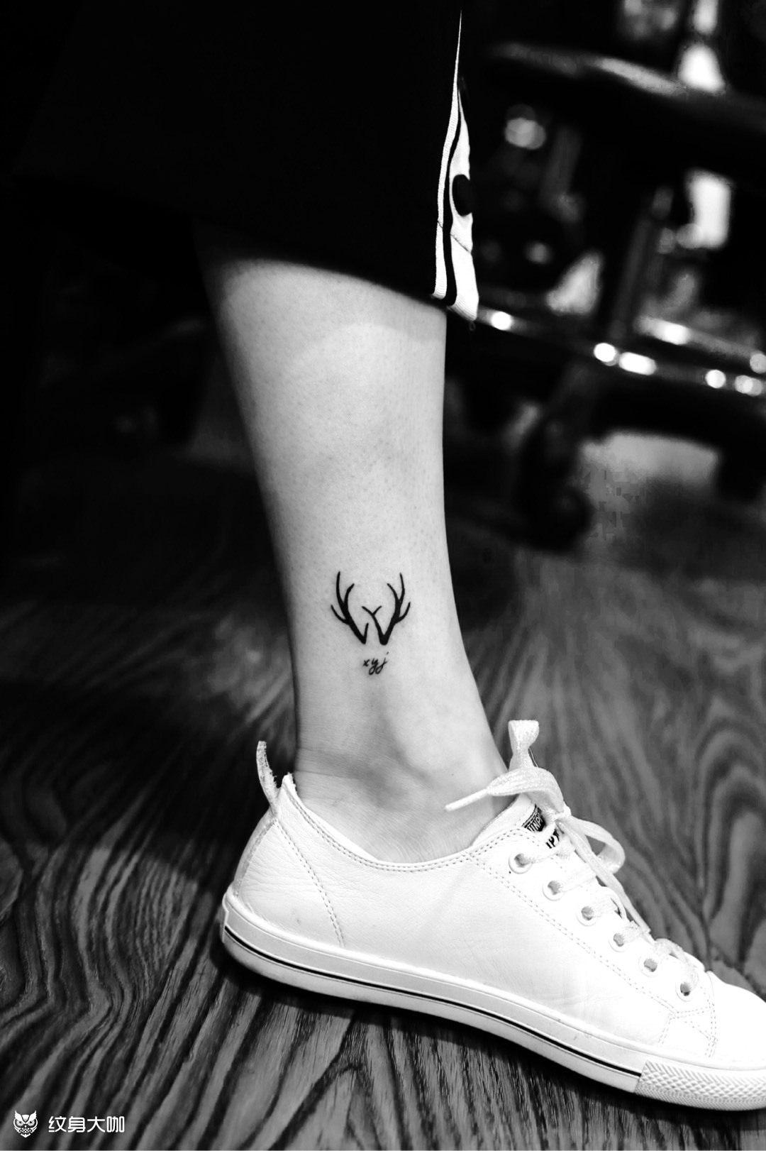 鹿角_纹身图案手稿图片_杨磊的纹身作品集