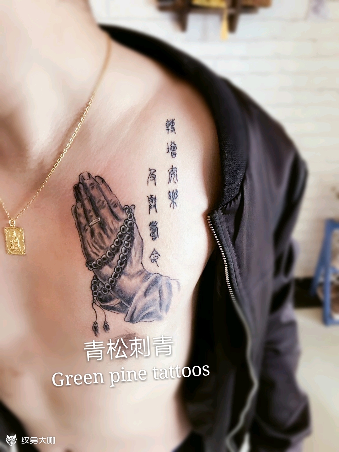 佛手_纹身图案手稿图片_tank的纹身作品集