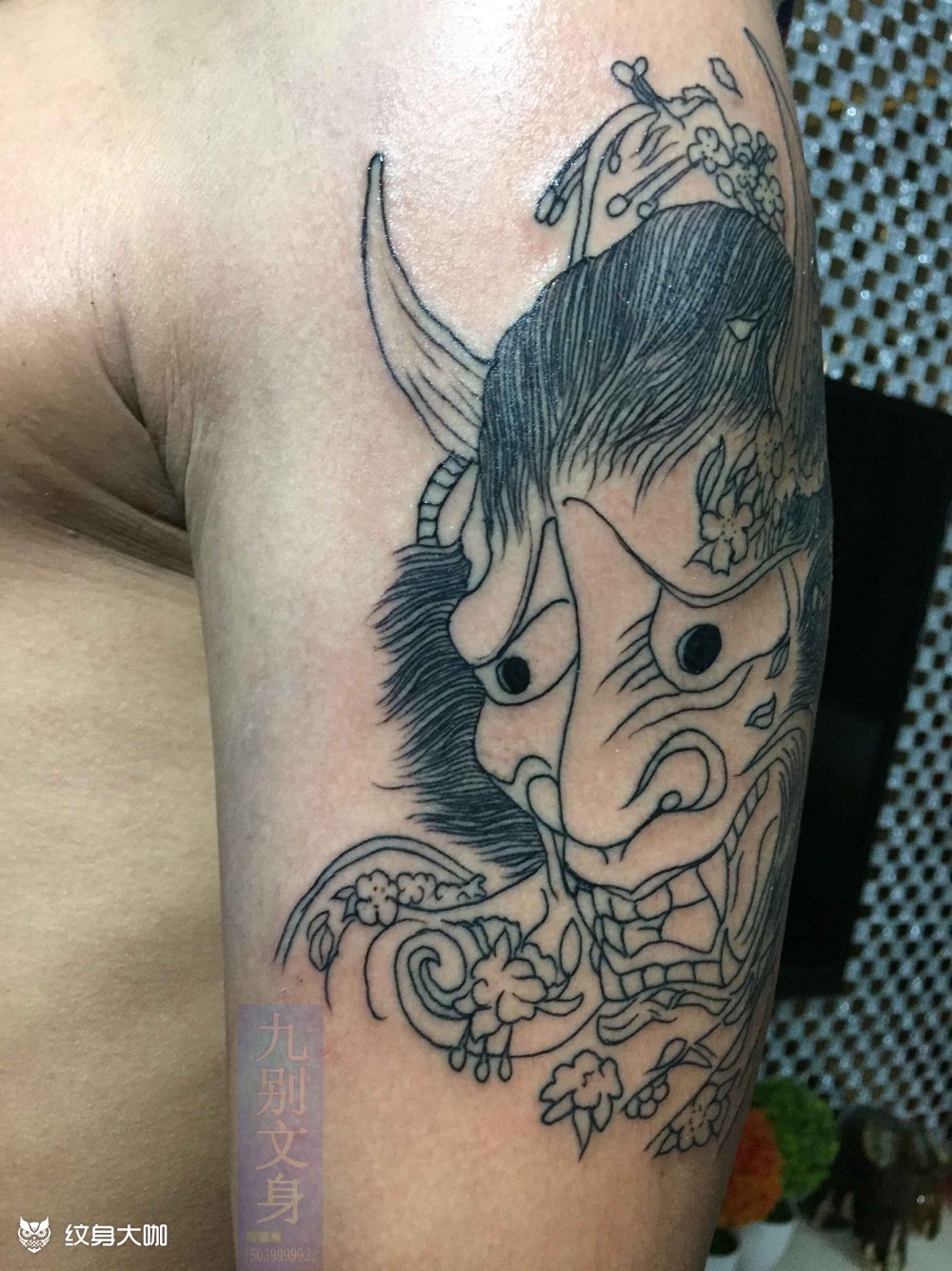 般若_纹身图案手稿图片_王康的纹身作品集