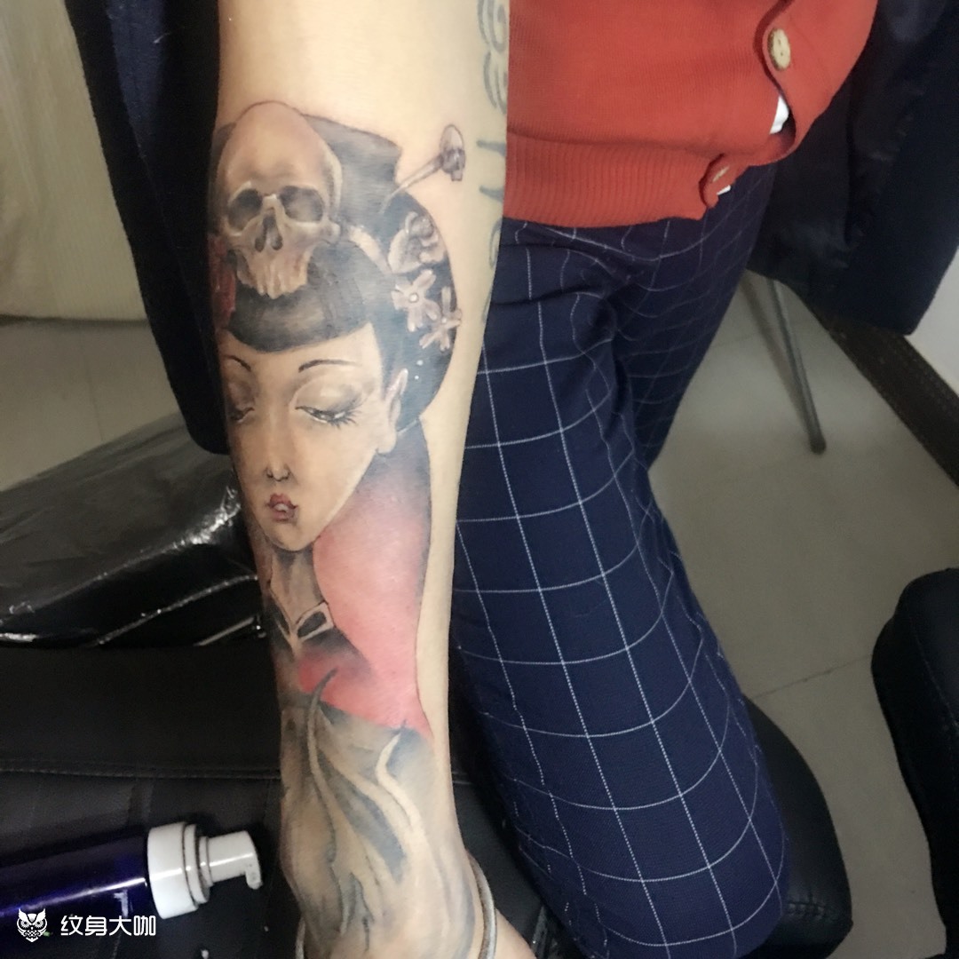 鬼艺姬_纹身图案手稿图片_烬 的纹身作品集