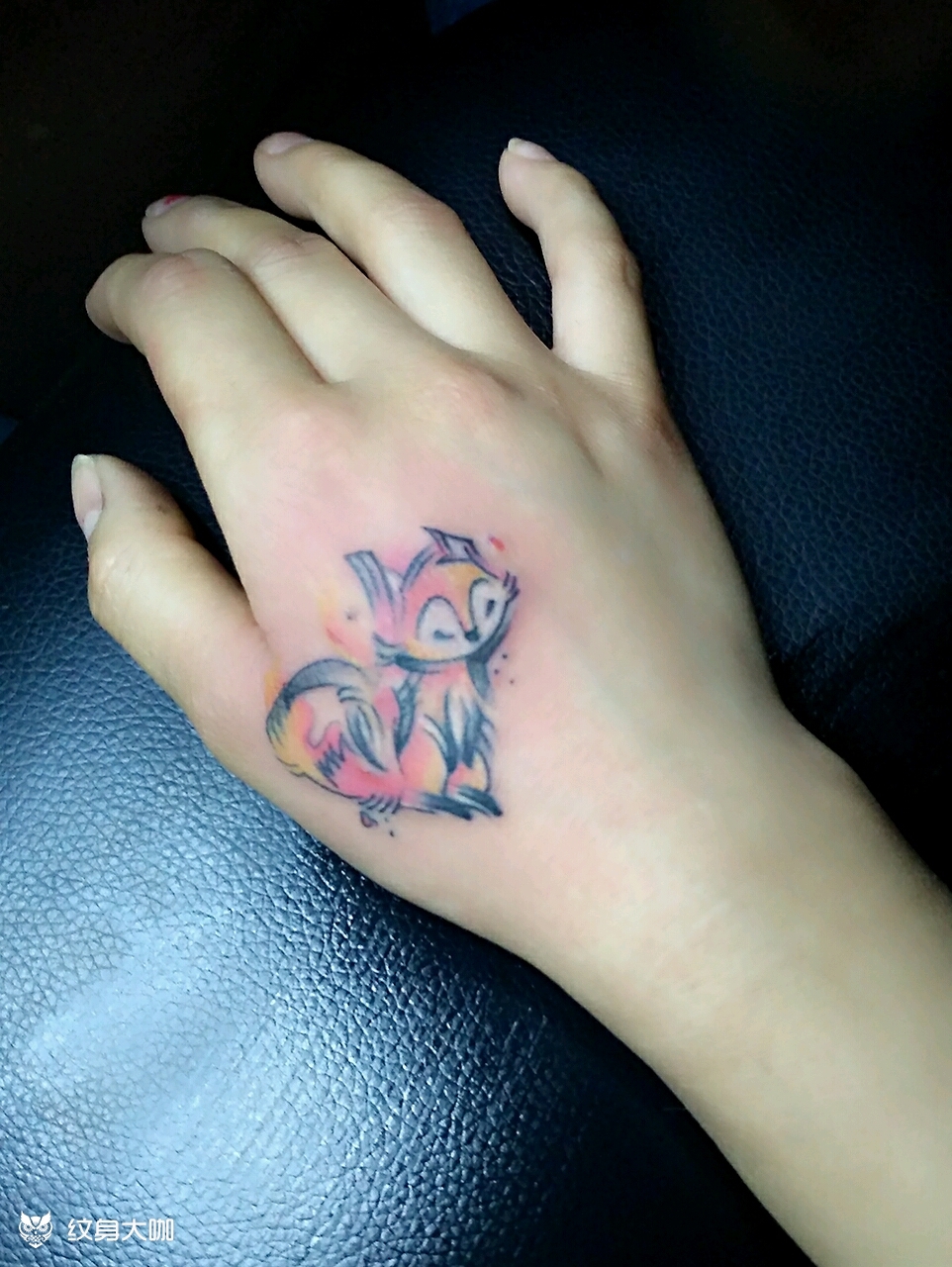 小狐狸_纹身图案手稿图片_陈建涛的纹身作品集