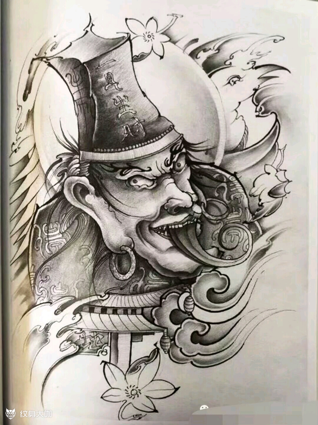 黑白无常_纹身图案手稿图片_永义堂~羽的纹身作品集