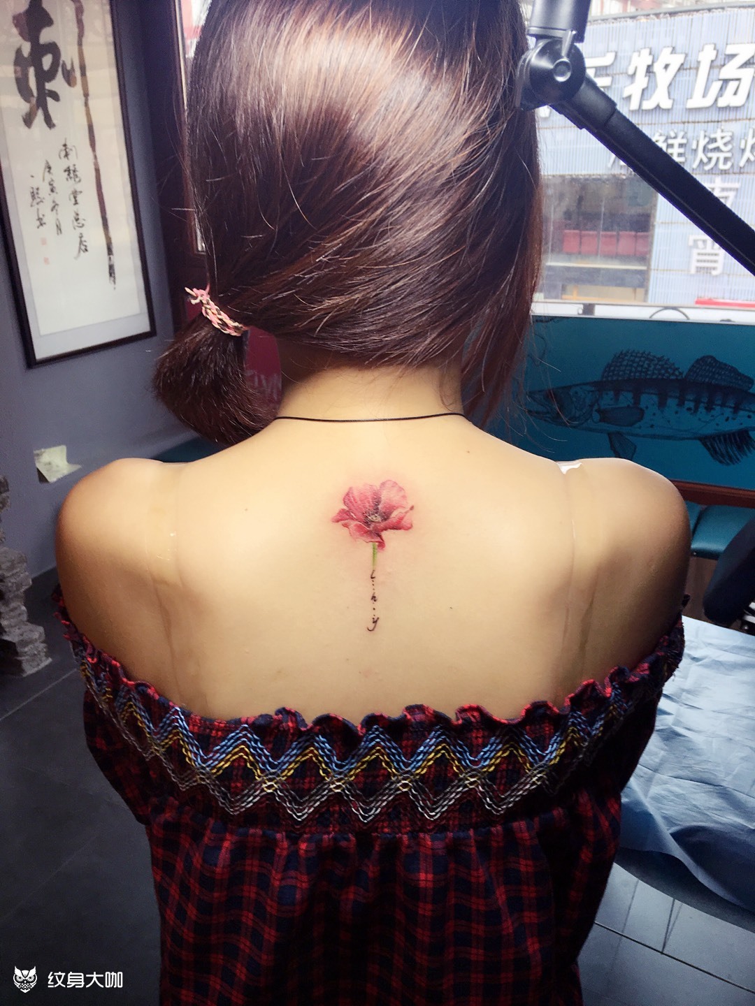 罂粟花_纹身图案手稿图片_程新涛的纹身作品集