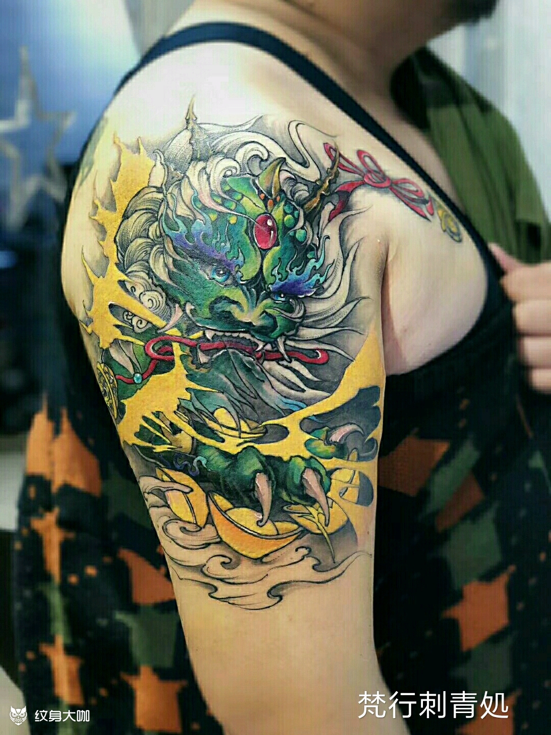 麒麟送子_纹身图案手稿图片_石泽的纹身作品集