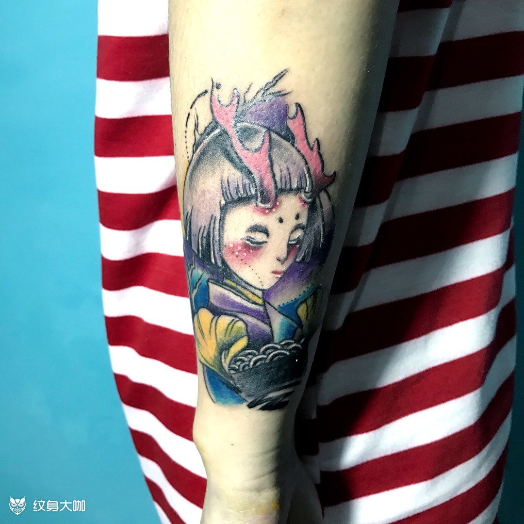 小龙女?_纹身图案手稿图片_南北创始人-李洋的纹身作品集
