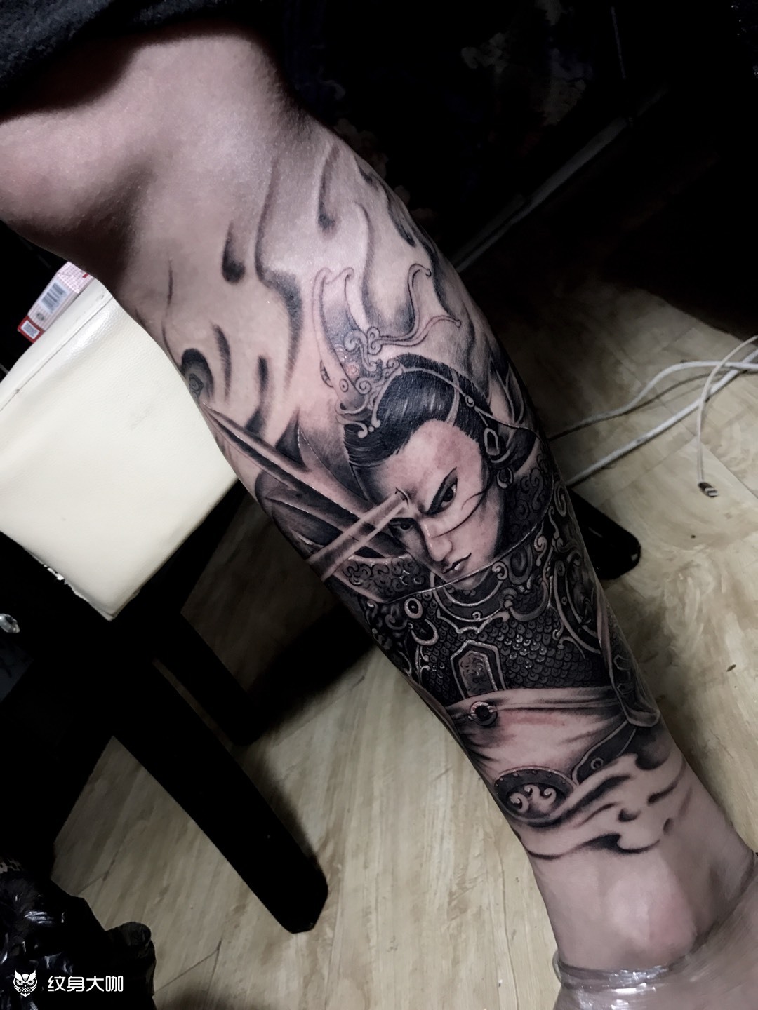 杨戬_纹身图案手稿图片_雍雪莉的纹身作品集