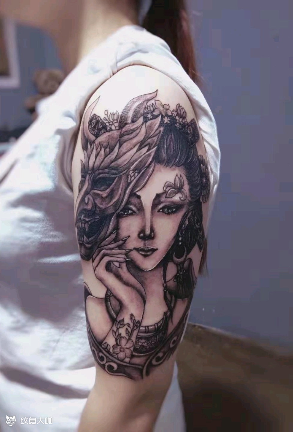 艺伎_纹身图案手稿图片_刺客.刚子的纹身作品集
