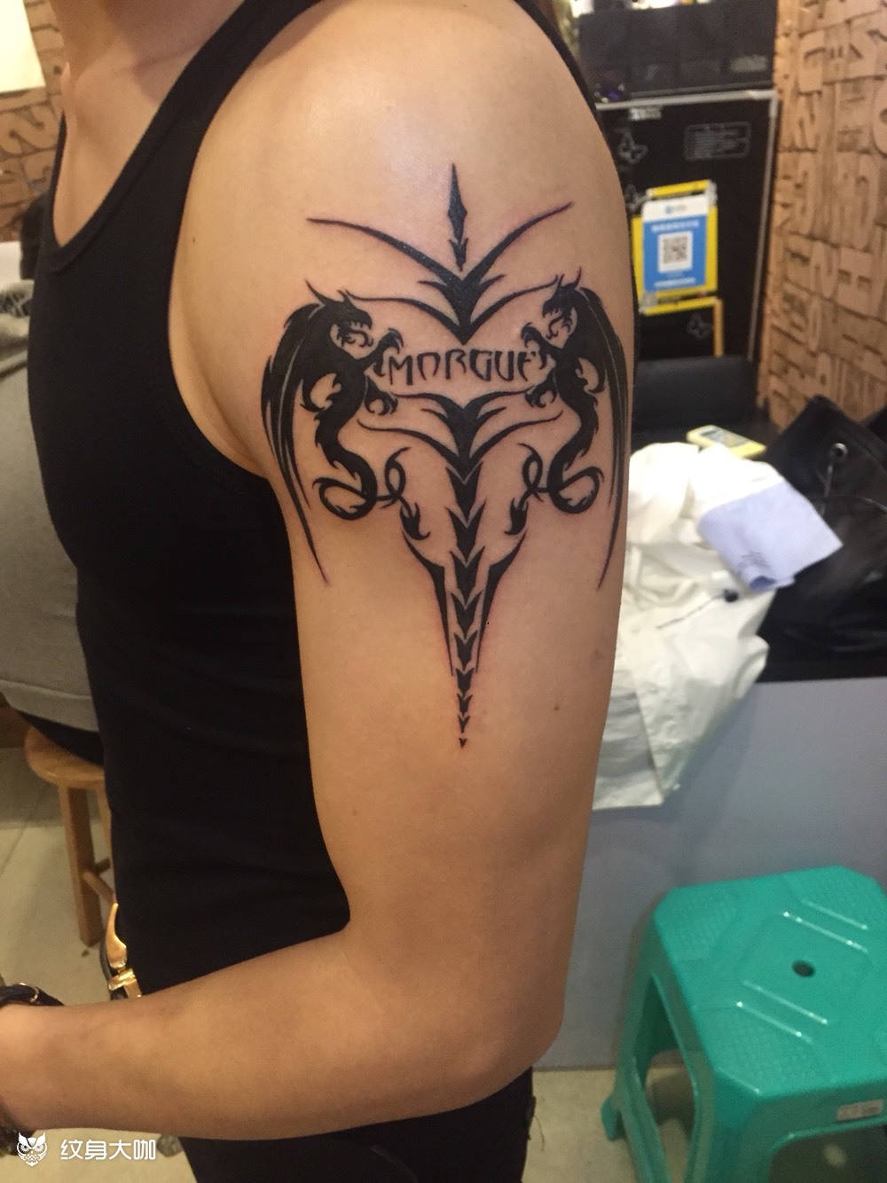 图腾_纹身图案手稿图片_陈宇杰的纹身作品集