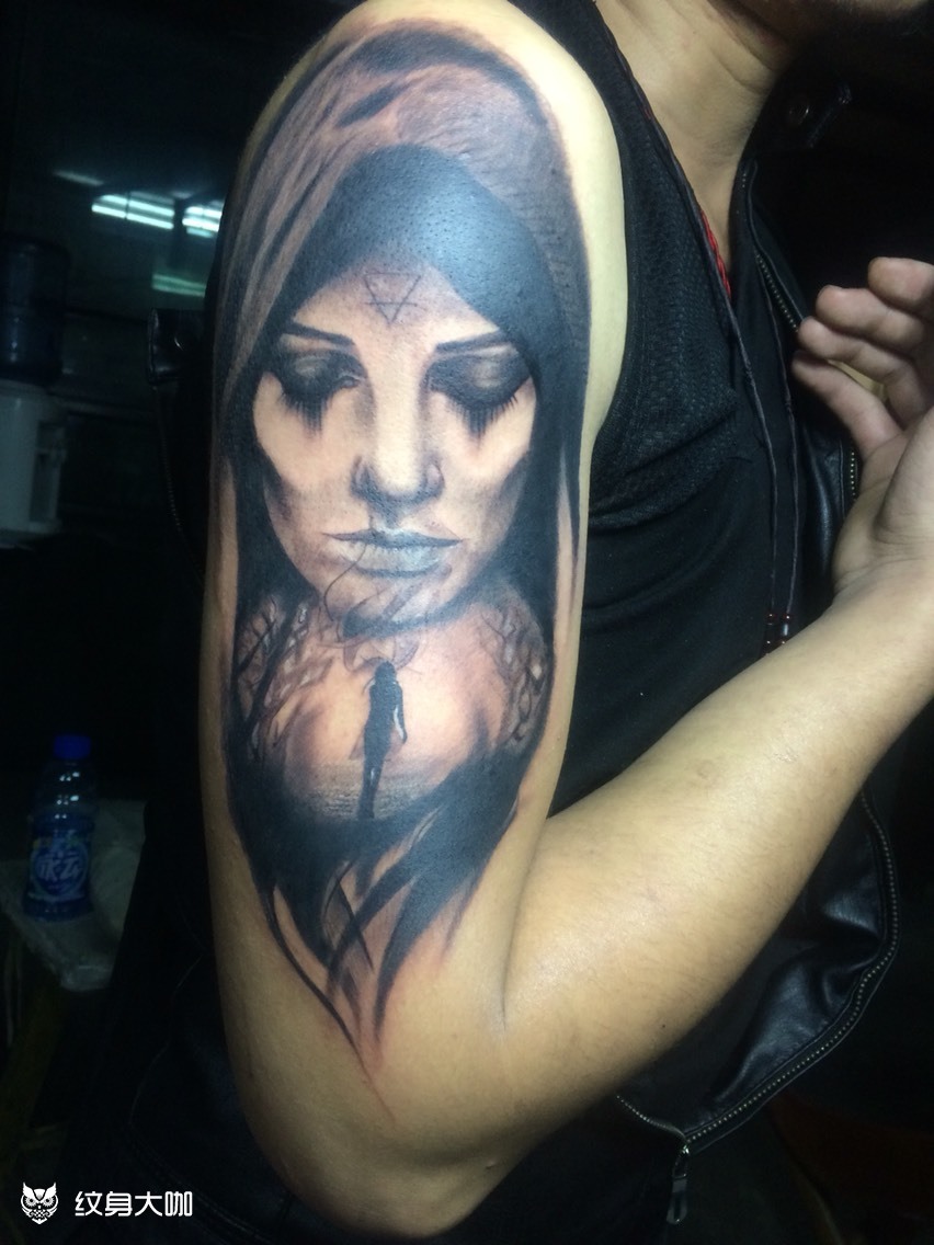 沉默_纹身图案手稿图片_秦皇女刺客的纹身作品集