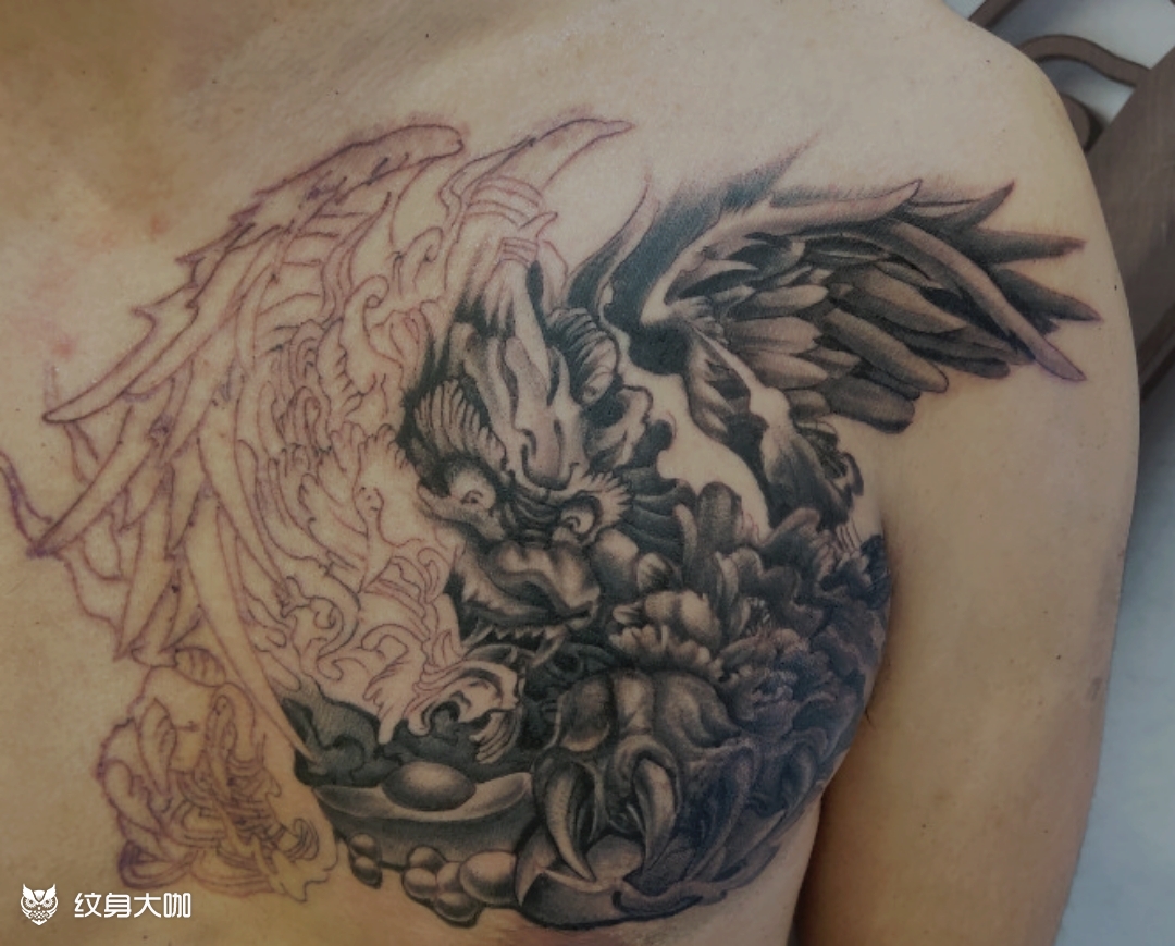 貔貅_纹身图案手稿图片_邱浩的纹身作品集