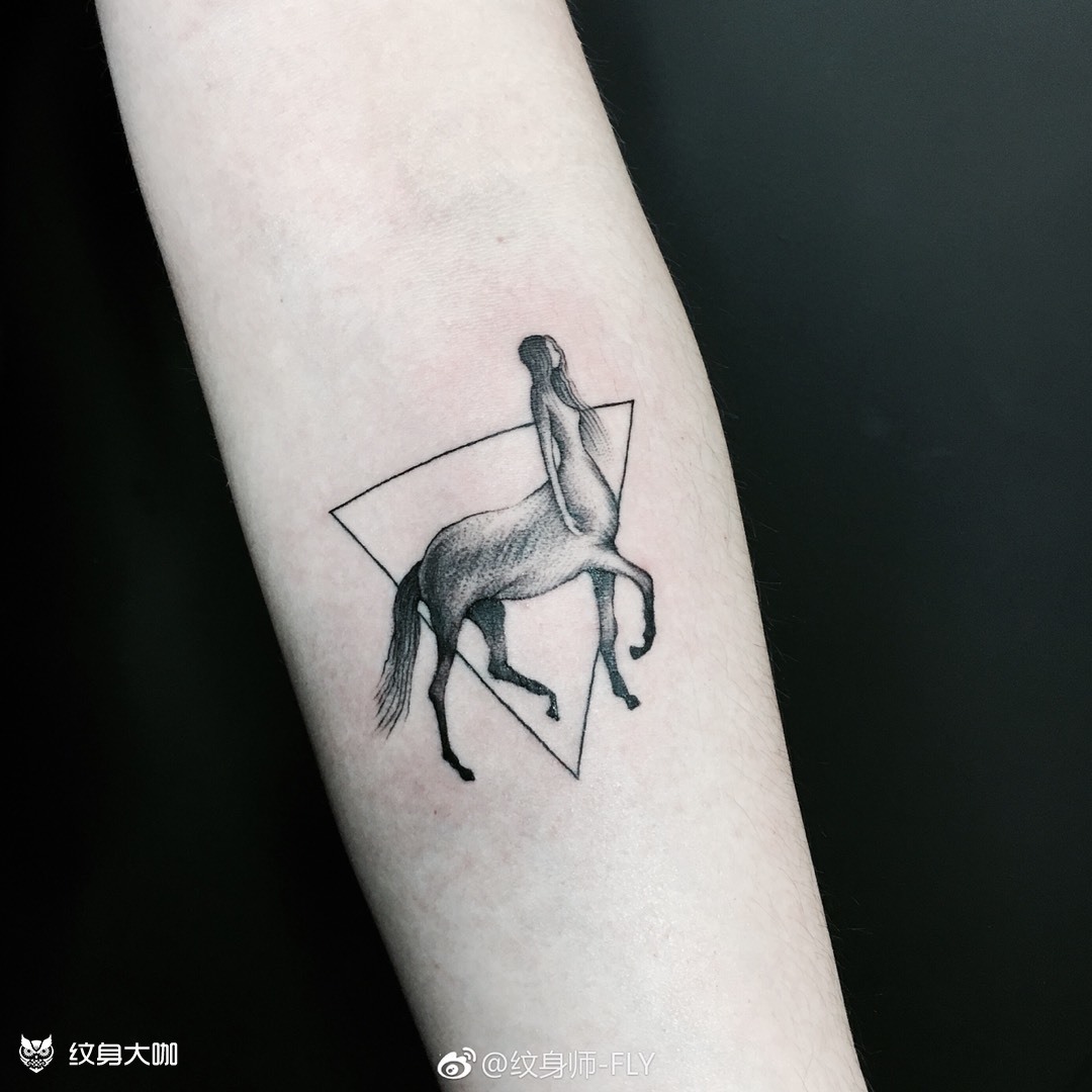 女版 人头马_纹身图案手稿图片_fly的纹身作品集