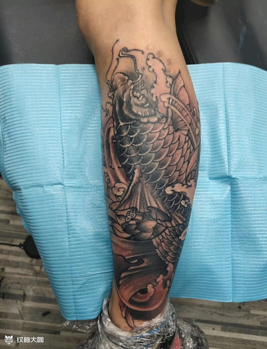 鱼_纹身图案手稿图片_tupac派的纹身作品集