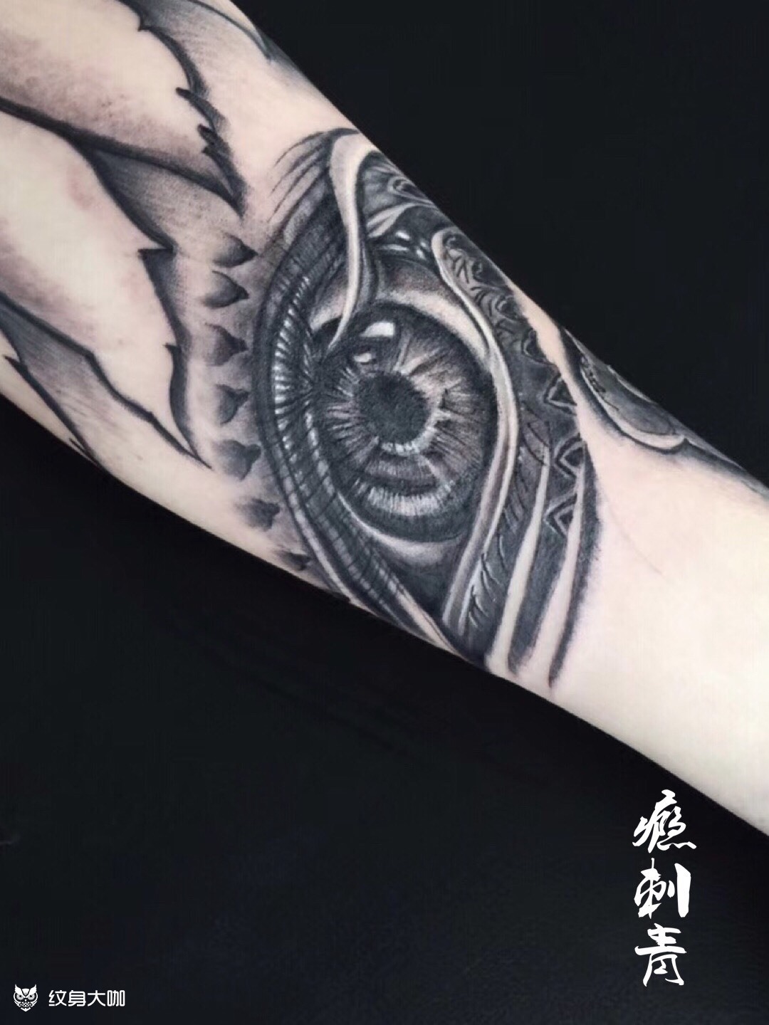 恶魔之眼_纹身图案手稿图片_牛尔的纹身作品集