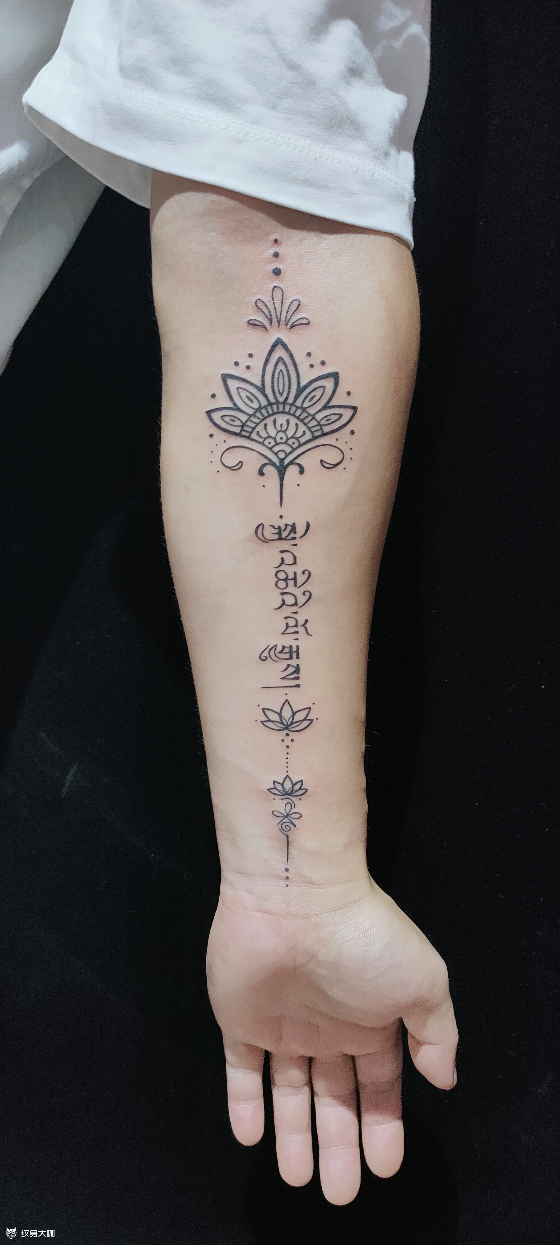 梵花藏文_纹身图案手稿图片_赖奎的纹身作品集