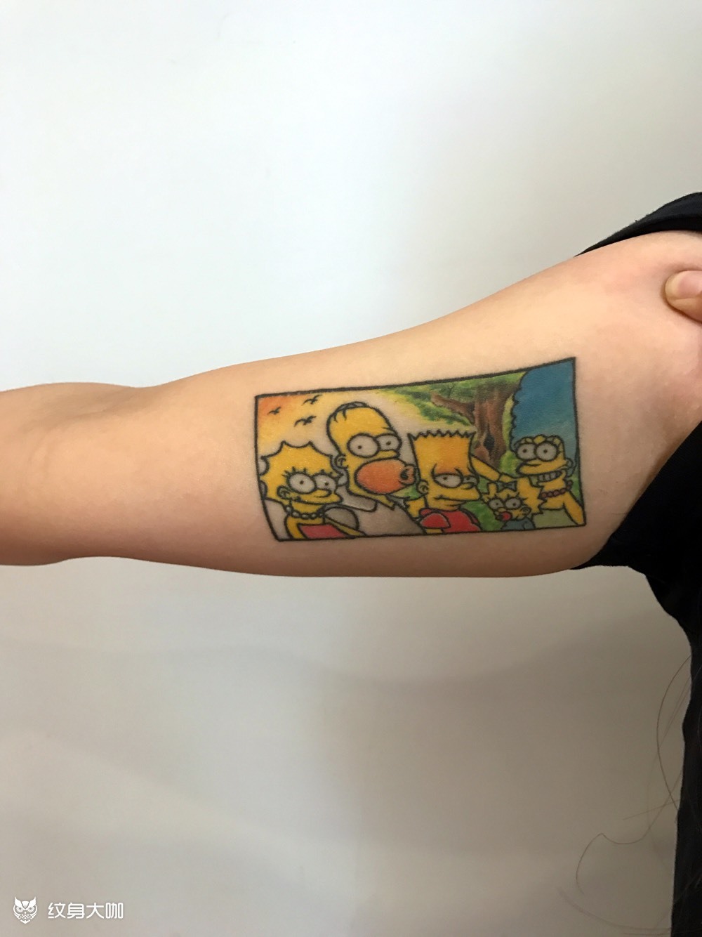 辛普森一家_纹身图案手稿图片_店长张小花的纹身作品集
