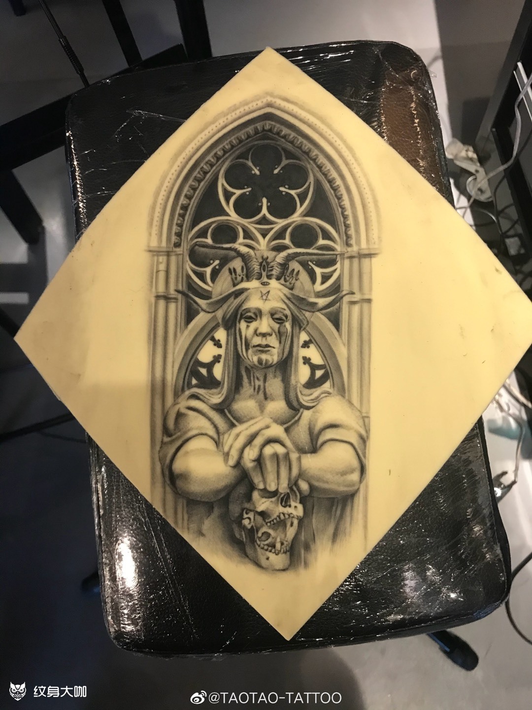 主宰_纹身图案手稿图片_tt的纹身作品集