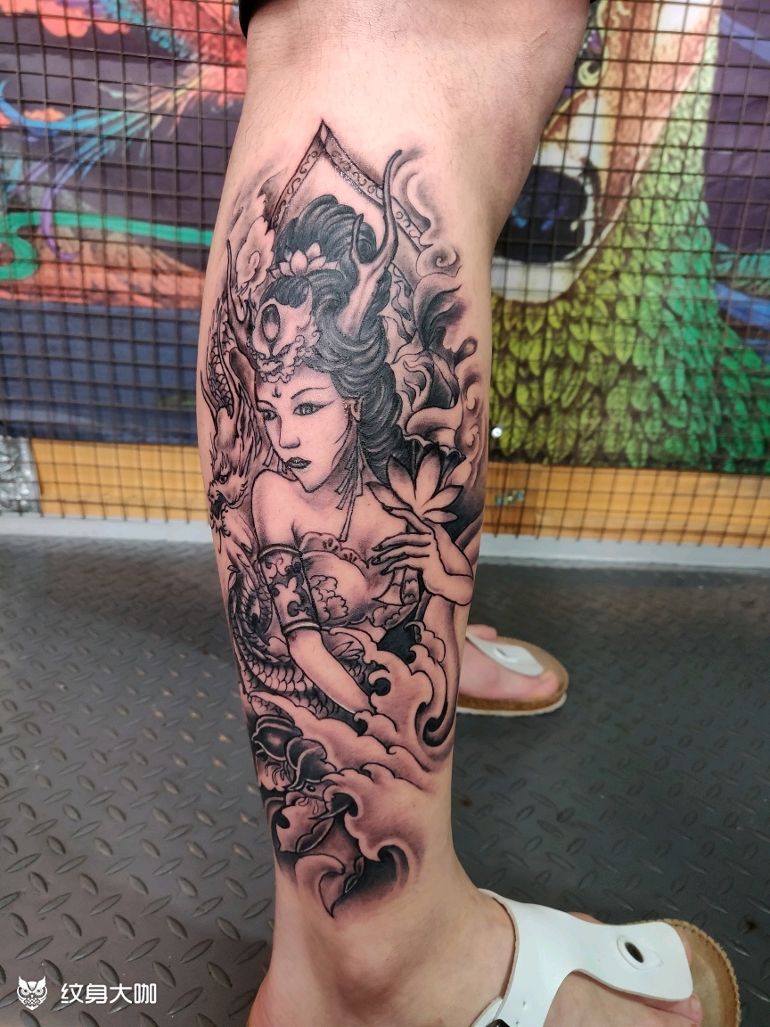 小龙女_纹身图案手稿图片_古道丶西风瘦的纹身作品集