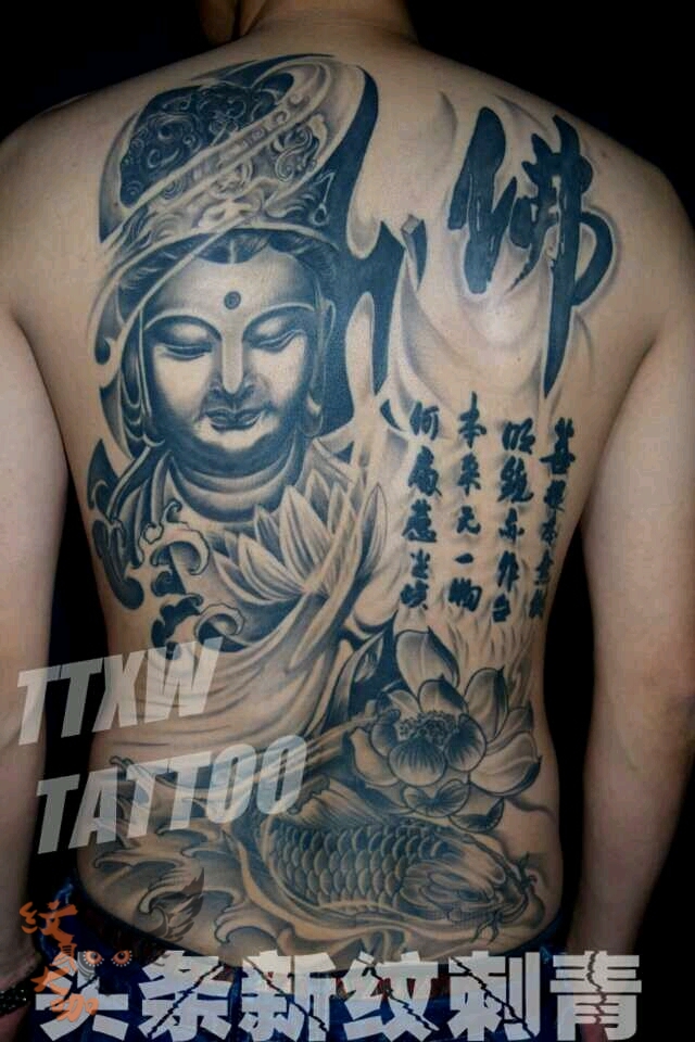 文殊菩萨_纹身图案手稿图片_顾政新的纹身作品集