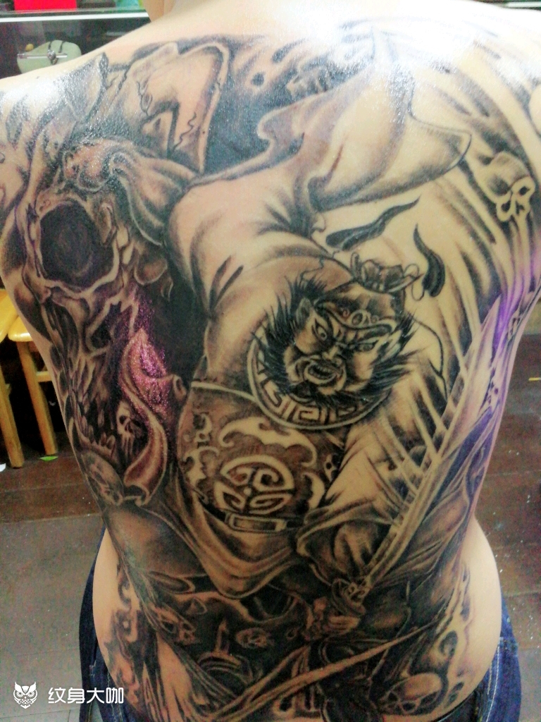 钟馗伏魔篇_纹身图案手稿图片_李东旭 的纹身作品集