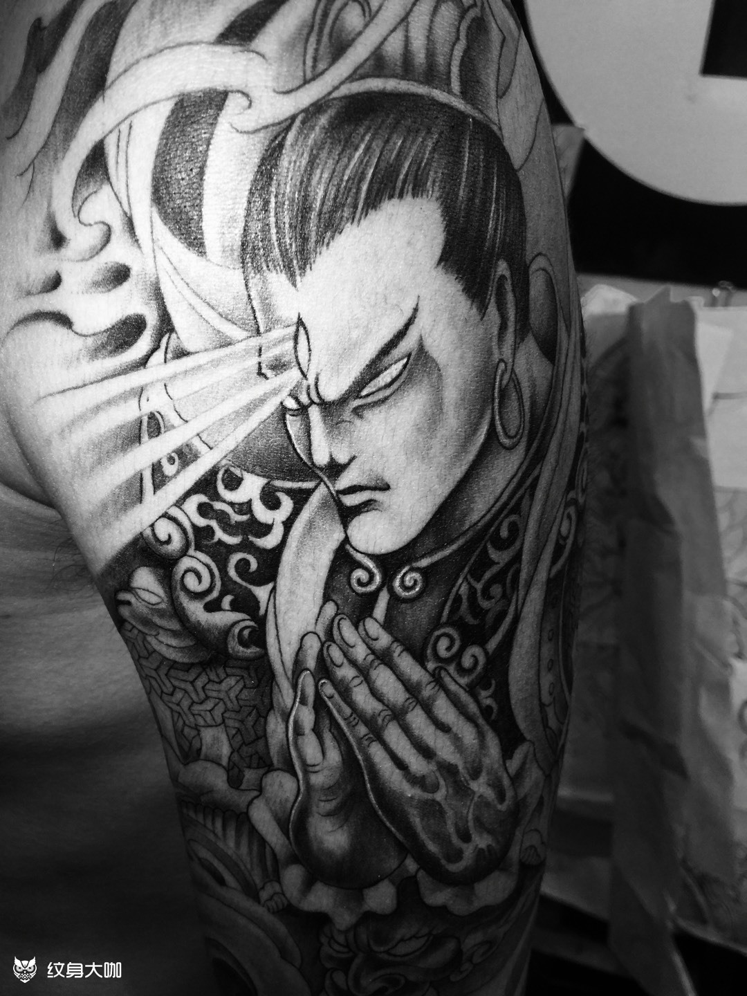 完成使命 二郎神_纹身图案手稿图片_林轩名的纹身作品集