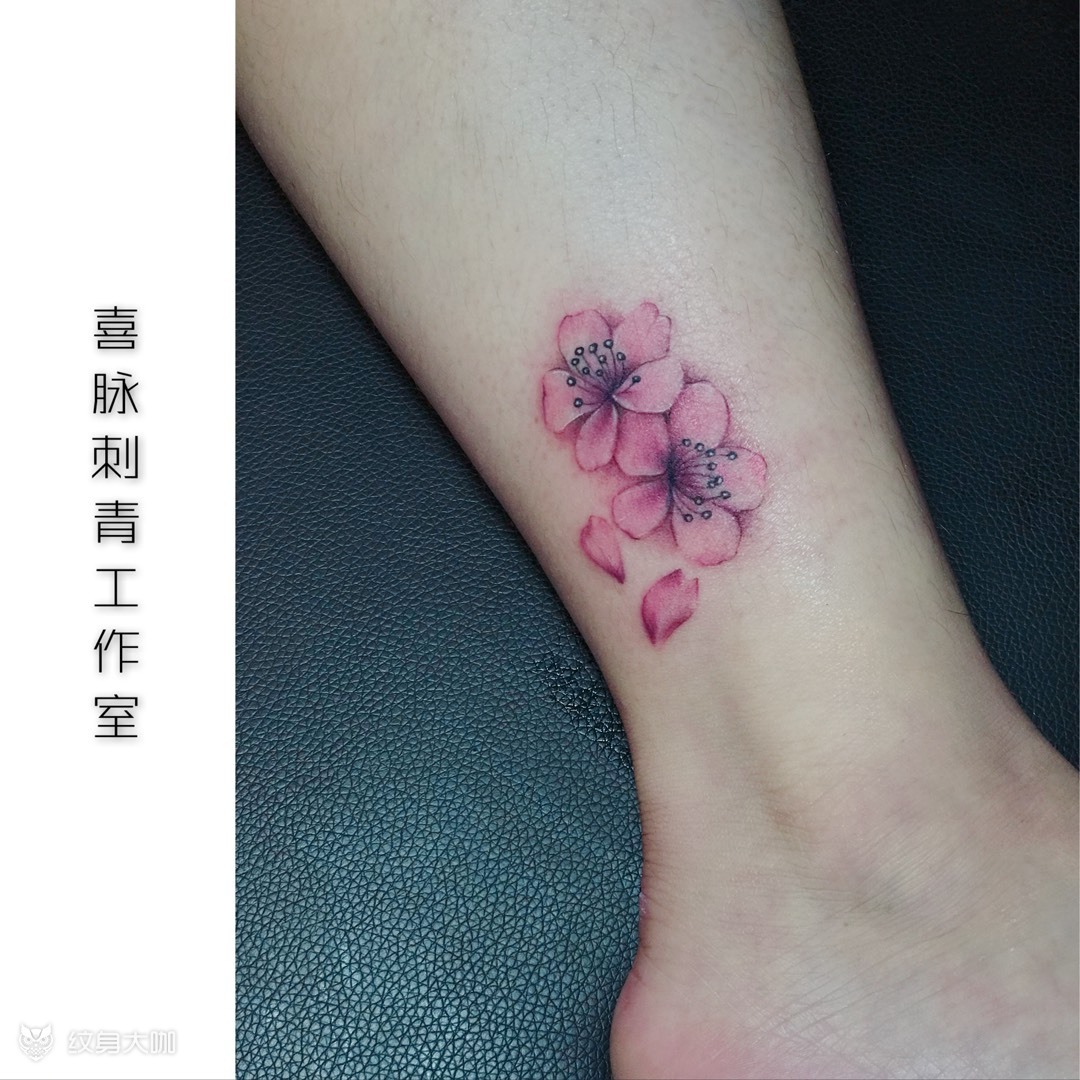 脚踝_纹身图案手稿图片_二喜的纹身作品集