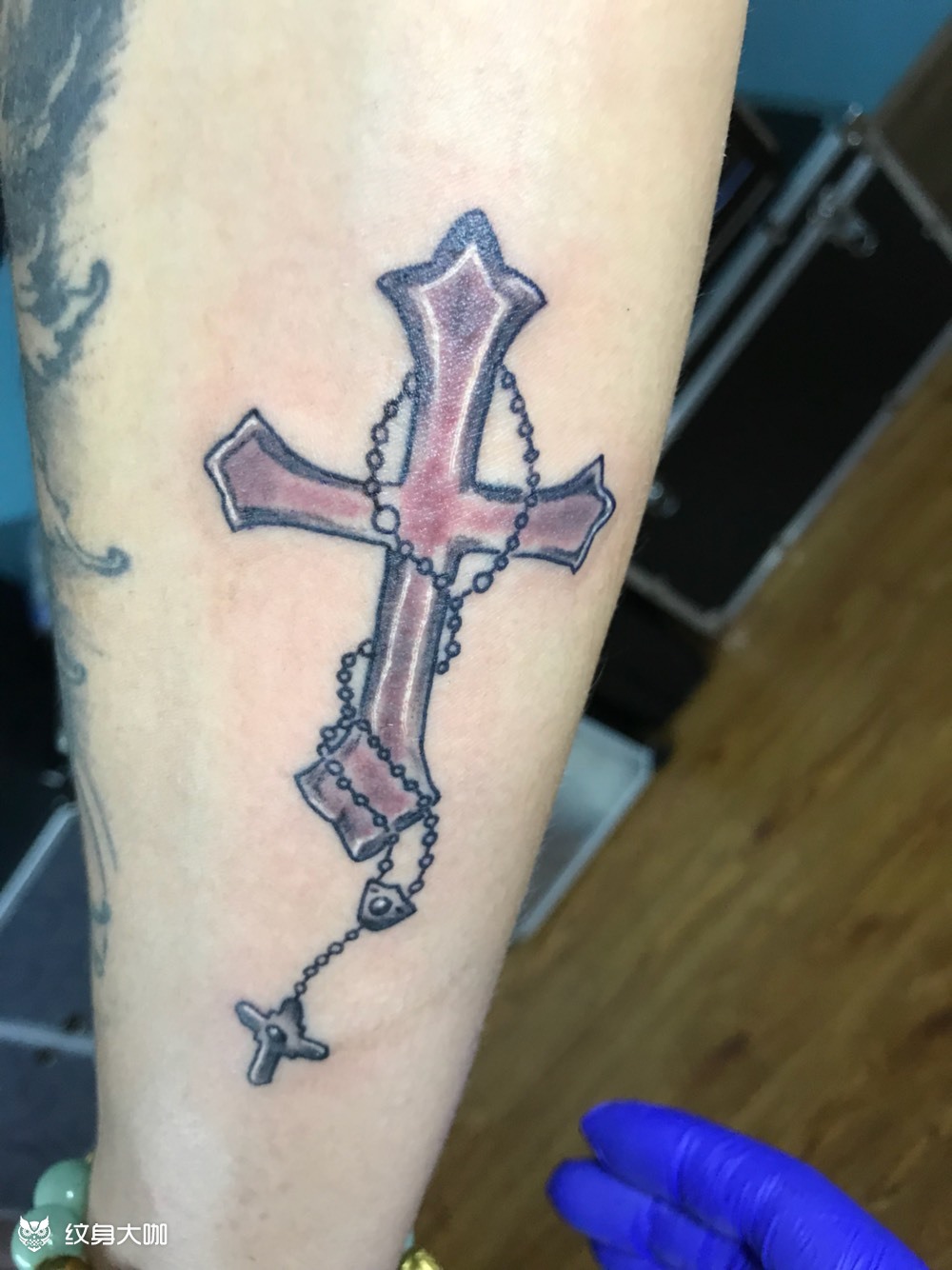 十字架_纹身图案手稿图片_王霖的纹身作品集