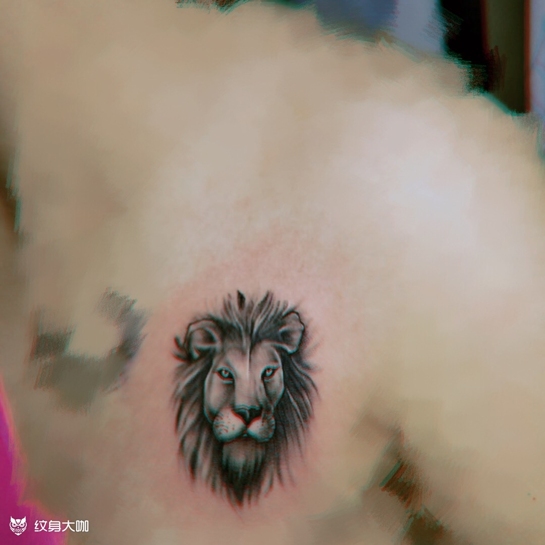 小狮子_纹身图案手稿图片_沈囿齐的纹身作品集