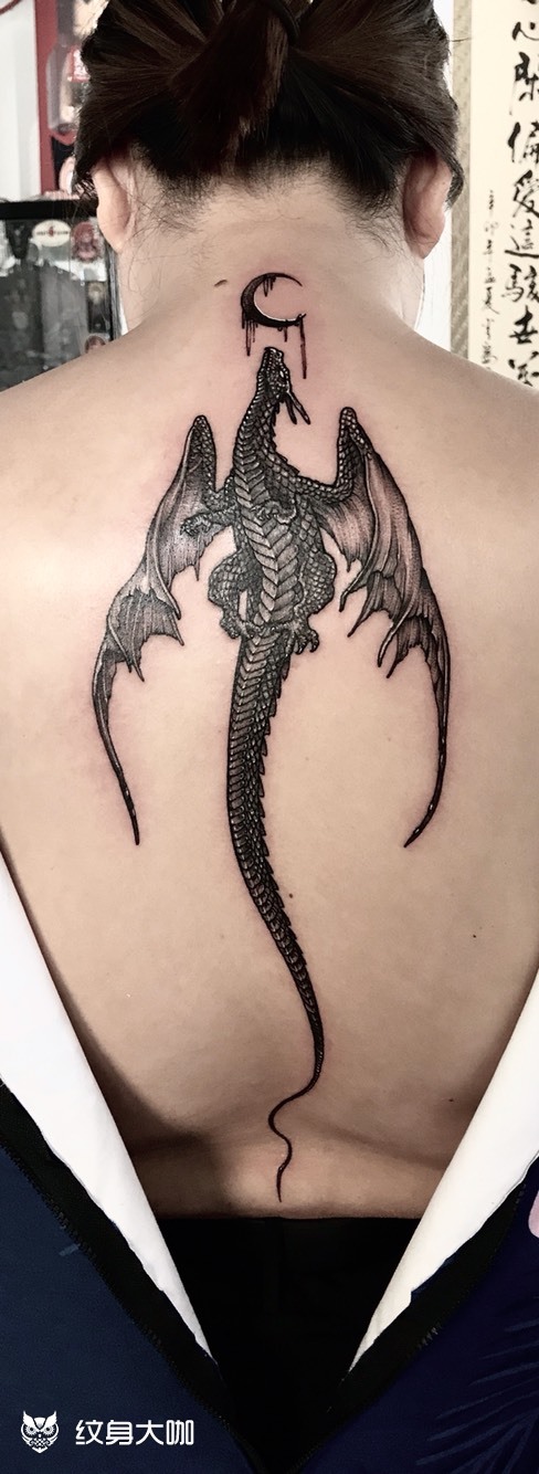 dragon_纹身图案手稿图片_牛晋北的纹身作品集