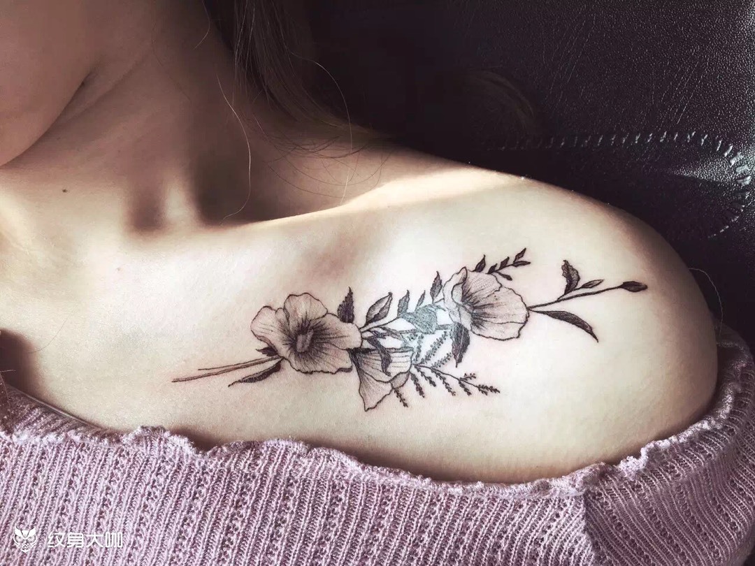 格桑花_纹身图案手稿图片_truman·老池的纹身作品集