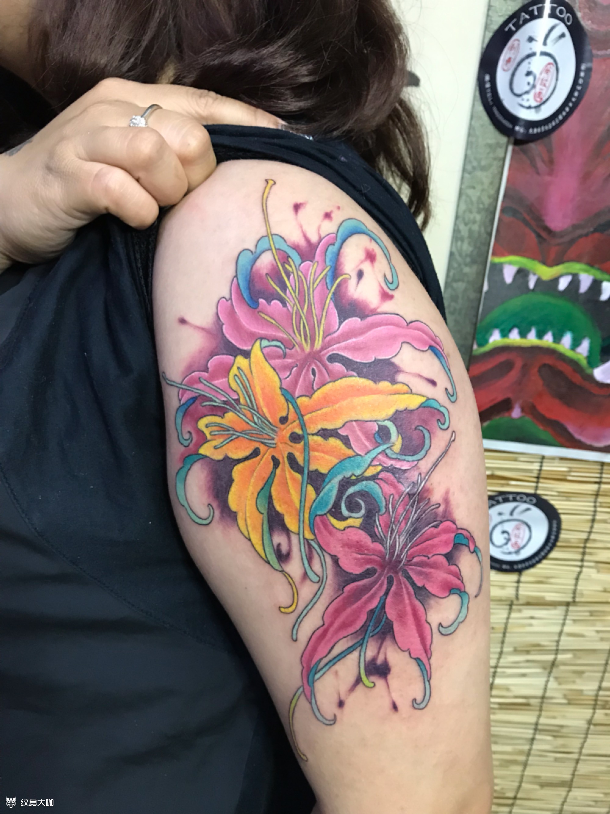 曼陀罗花_纹身图案手稿图片_韩磊的纹身作品集