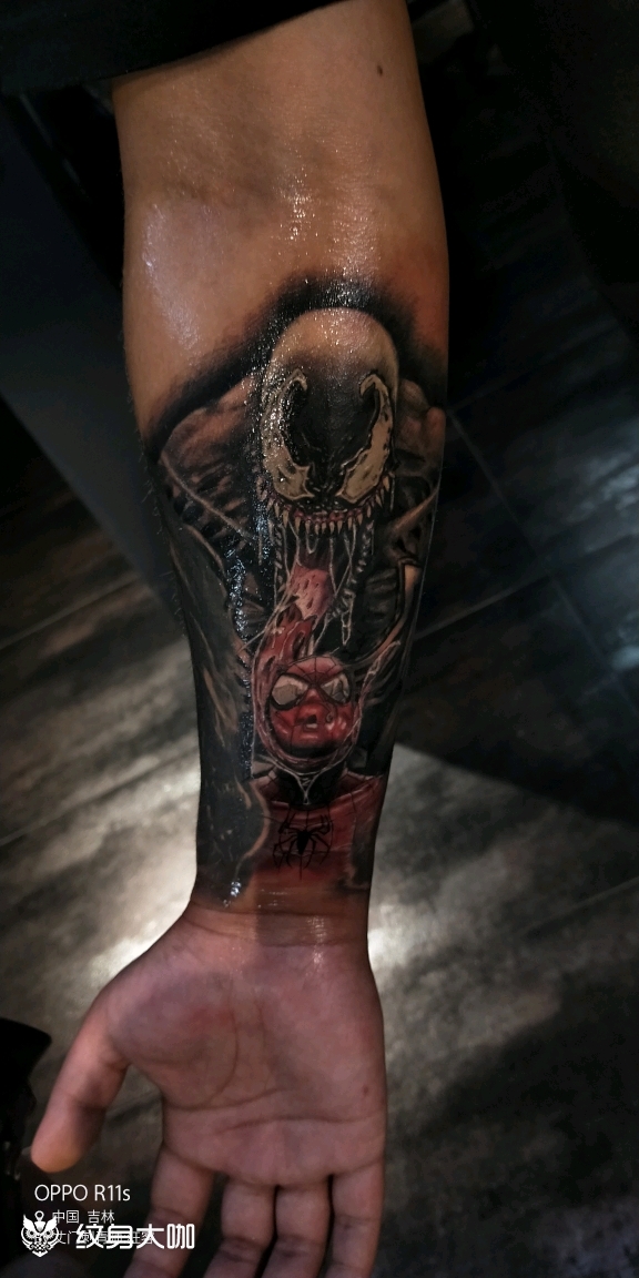 漫威毒液_纹身图案手稿图片_狂客李鑫的纹身作品集