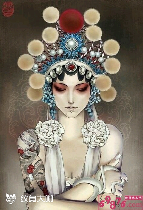 男生纹花旦娘么