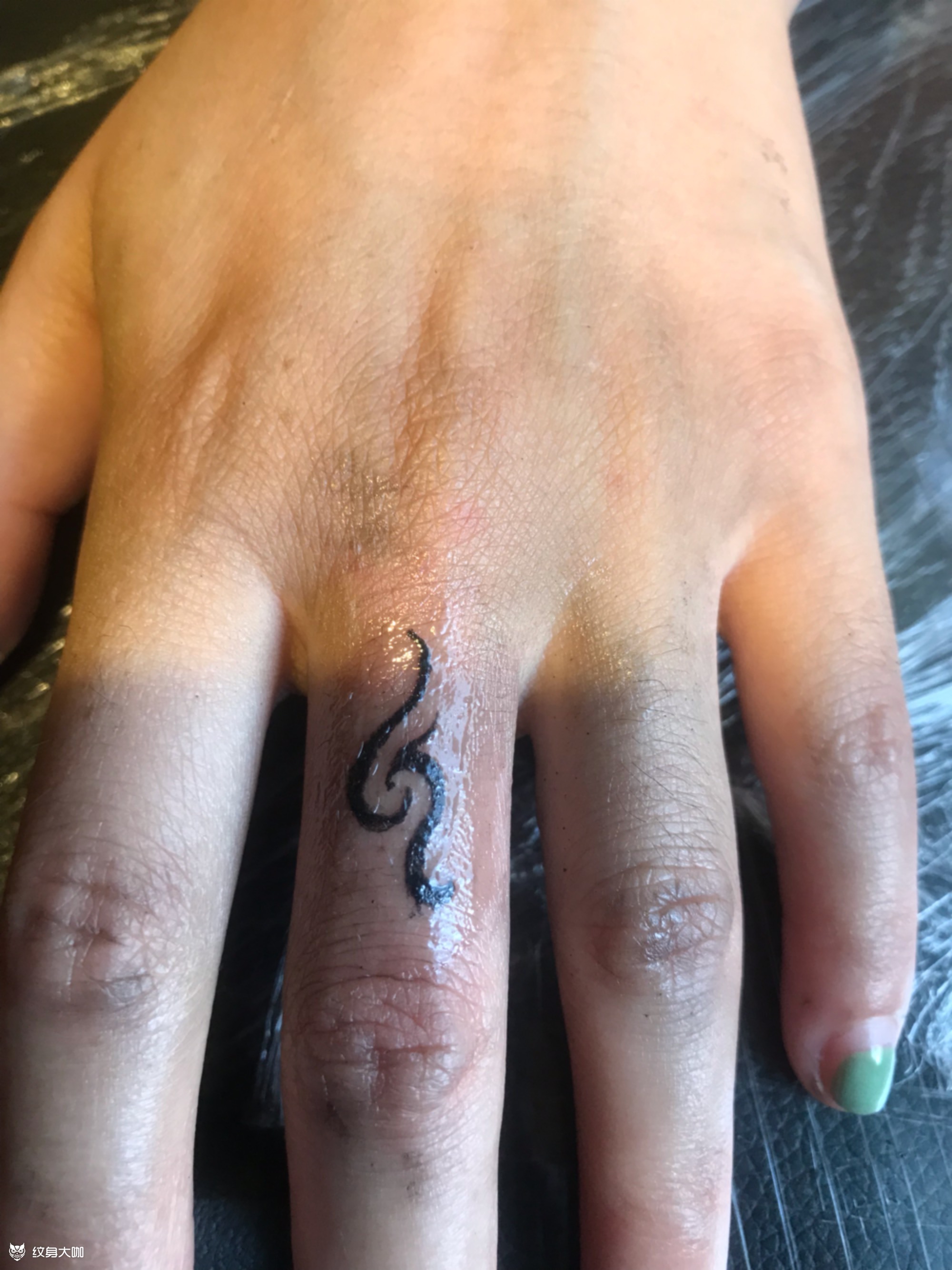 手指_纹身图案手稿图片_安鬼的纹身作品集