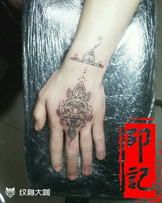 印度教风格图腾_纹身图案手稿图片_张子龙的纹身作品集