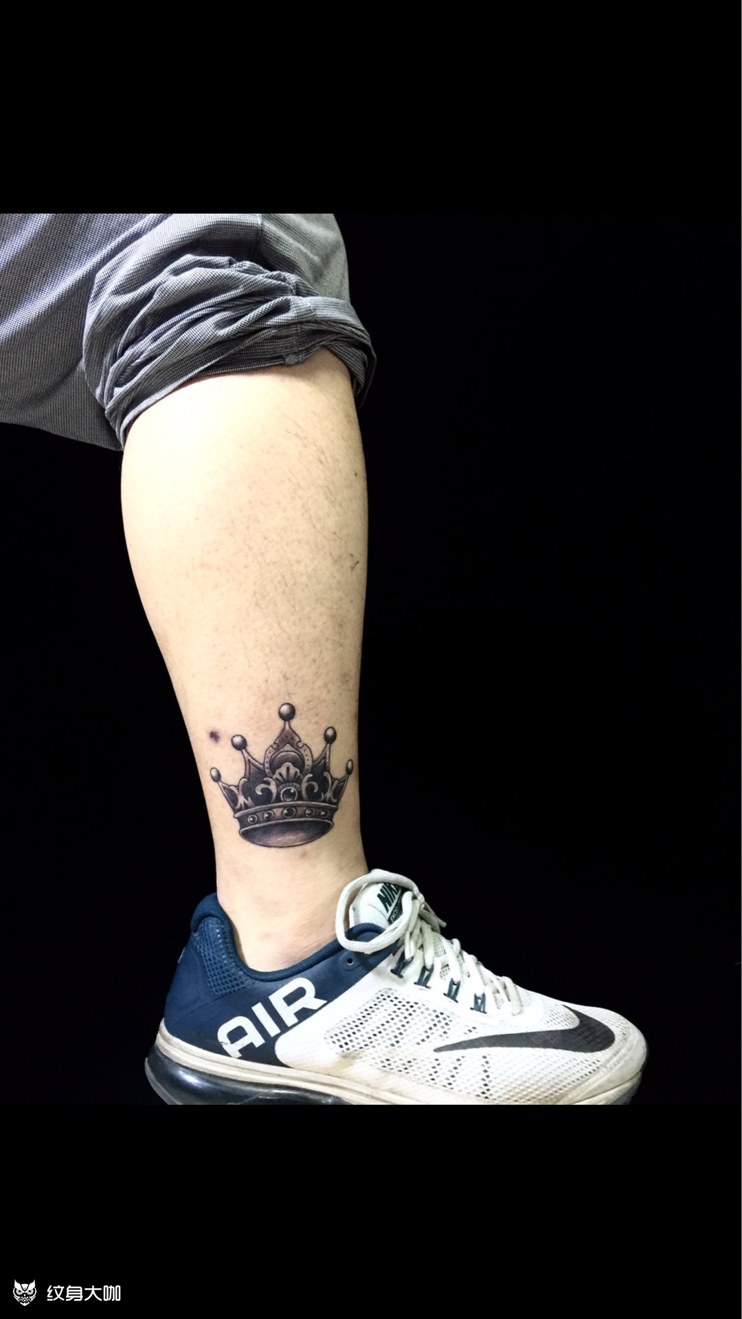 脚踝皇冠_纹身图案手稿图片_丫丫的纹身作品集