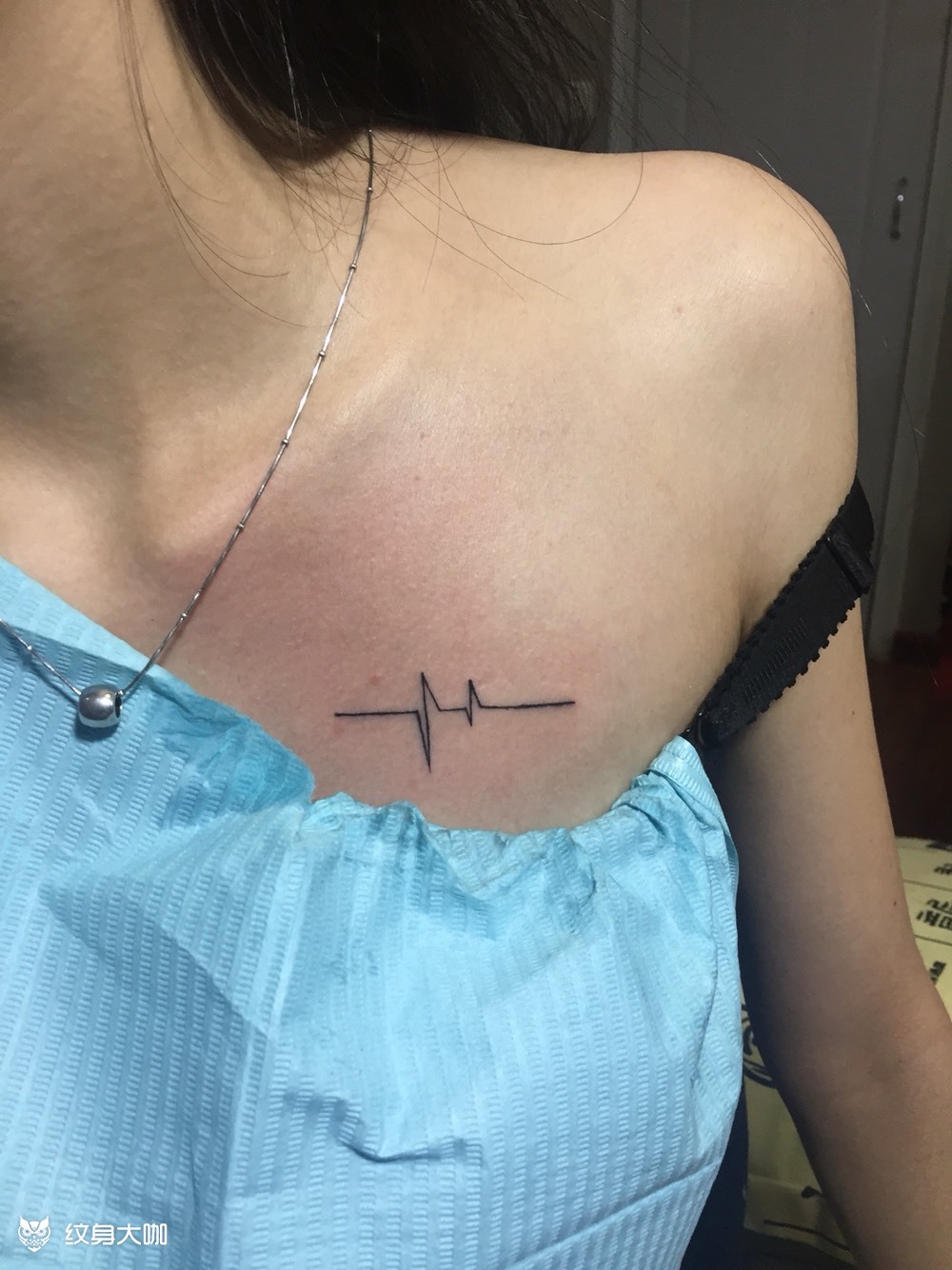 心电图 _纹身图案手稿图片_eric的纹身作品集