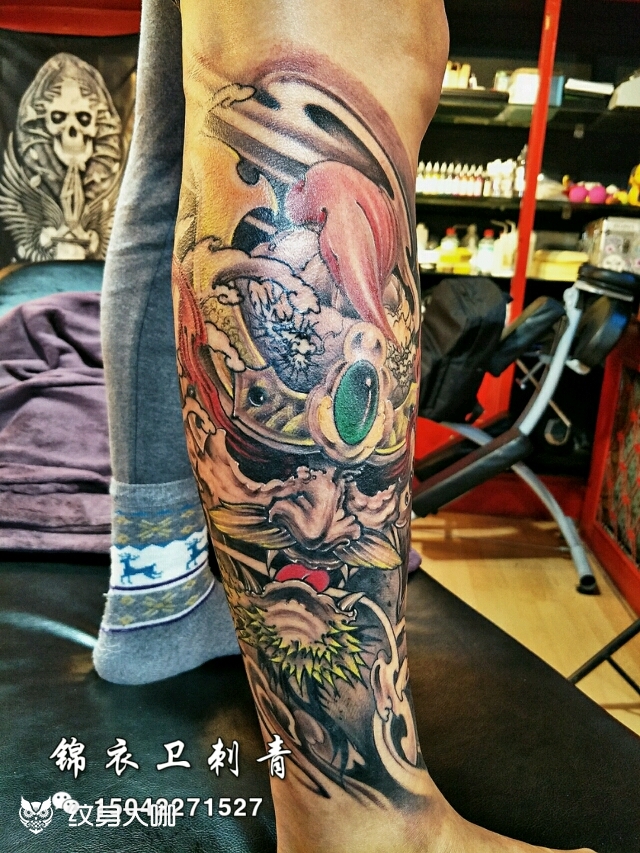 武士_纹身图案手稿图片_鸿瑞的纹身作品集