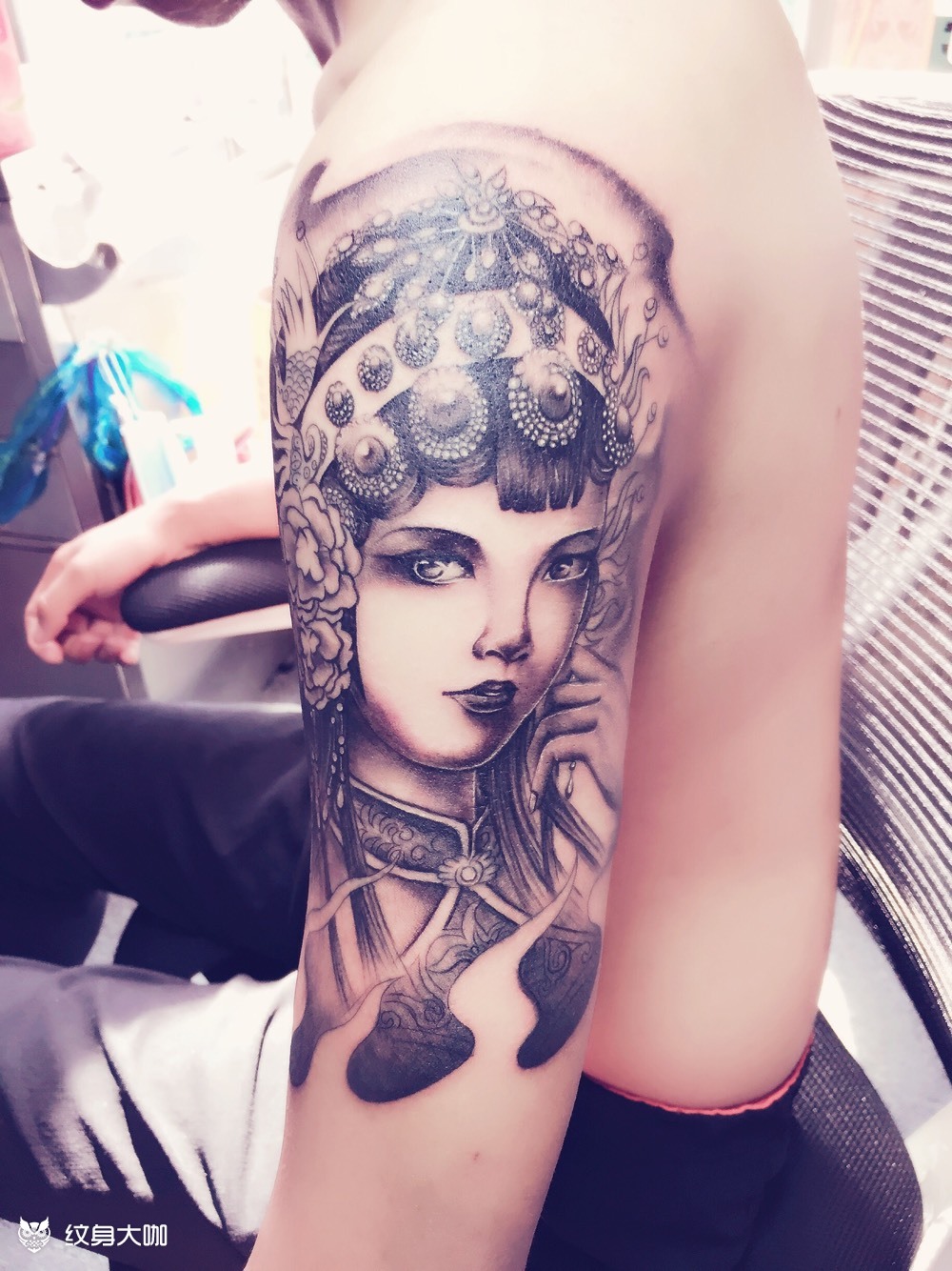 花旦_纹身图案手稿图片_影子的纹身作品集