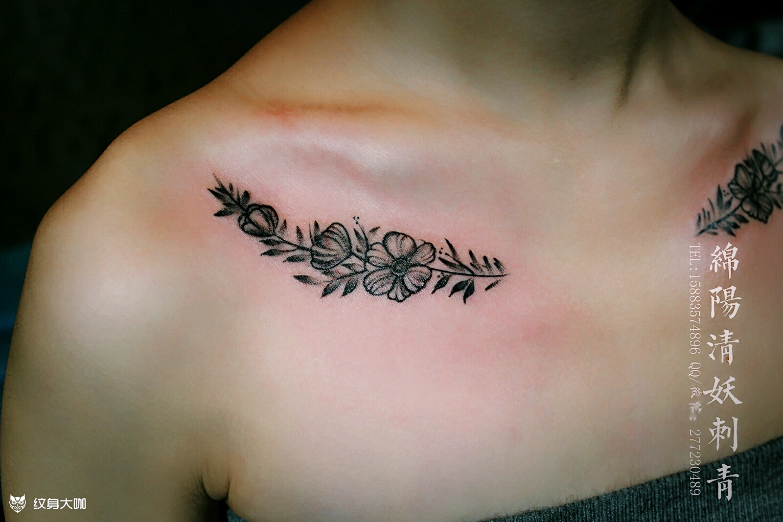 [困][困][困],花肩膀纹身_纹身图案手稿图片_李中杨的纹身作品集