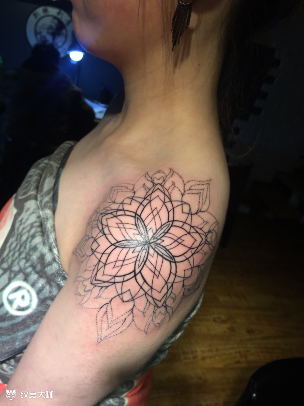 肩花72_纹身图案手稿图片_长青的纹身作品集