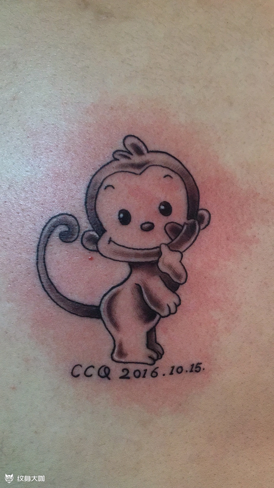 猴子_纹身图案手稿图片_刘珊的纹身作品集