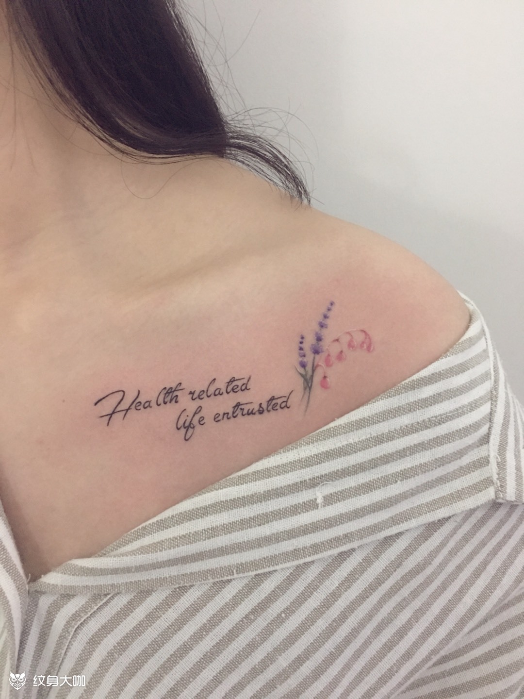 薰衣草英文_纹身图案手稿图片_尧 的纹身作品集