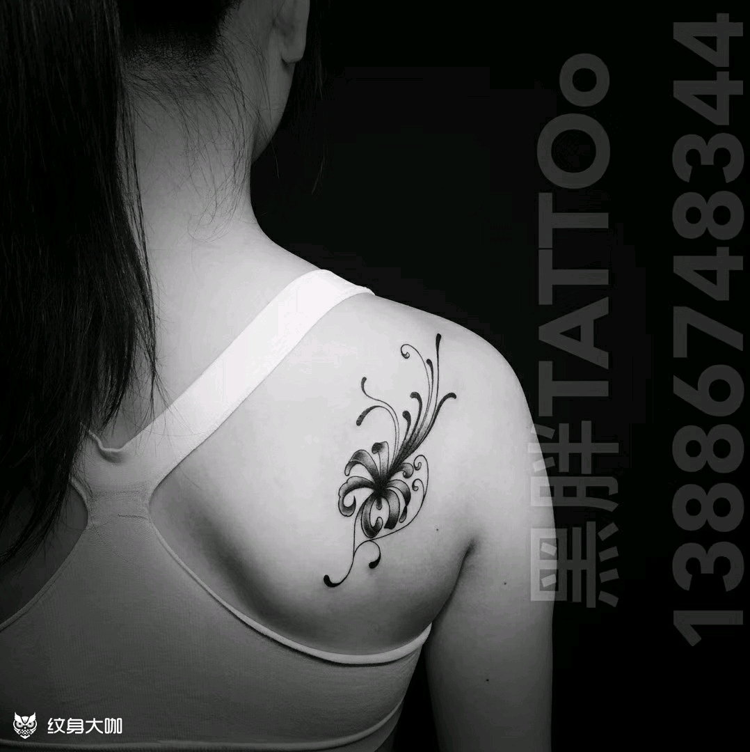 藤蔓花_纹身图案手稿图片_曾宪林的纹身作品集