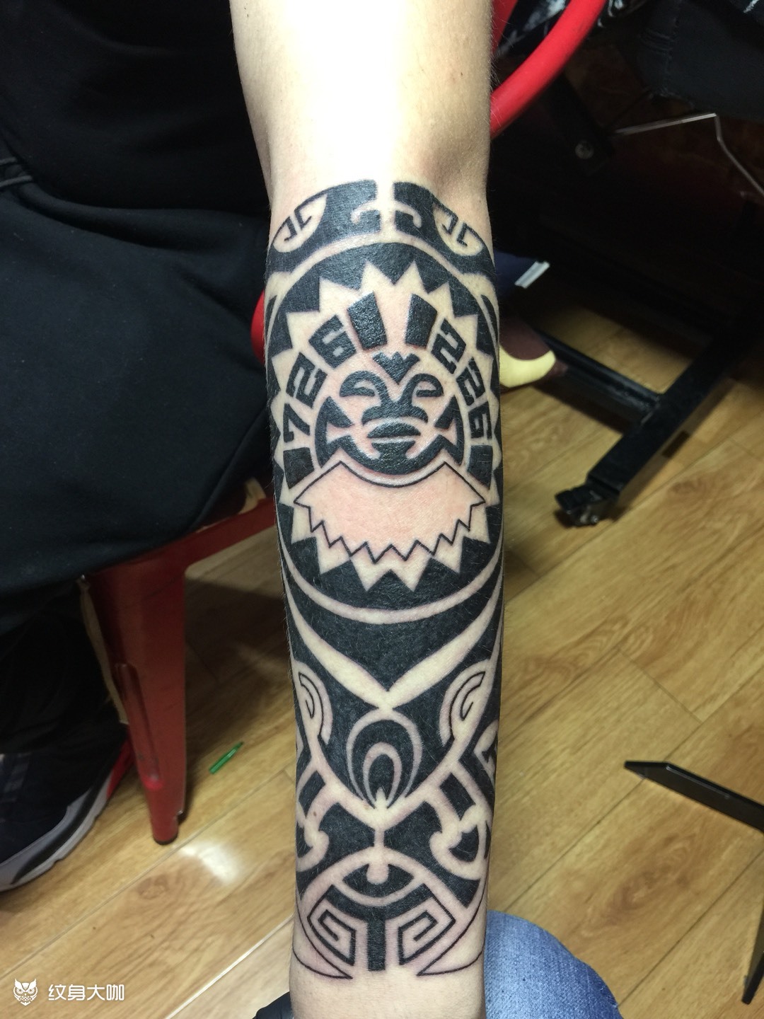 玛雅图腾_纹身图案手稿图片_王东的纹身作品集