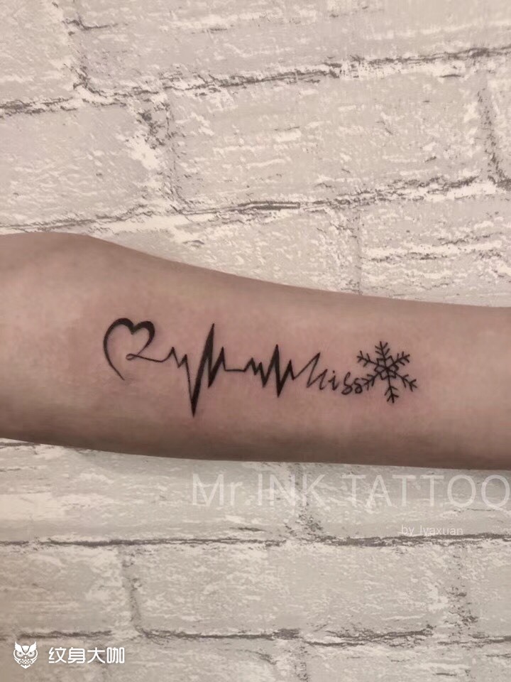 心动小英文_纹身图案手稿图片_兽兽fiona的纹身作品集