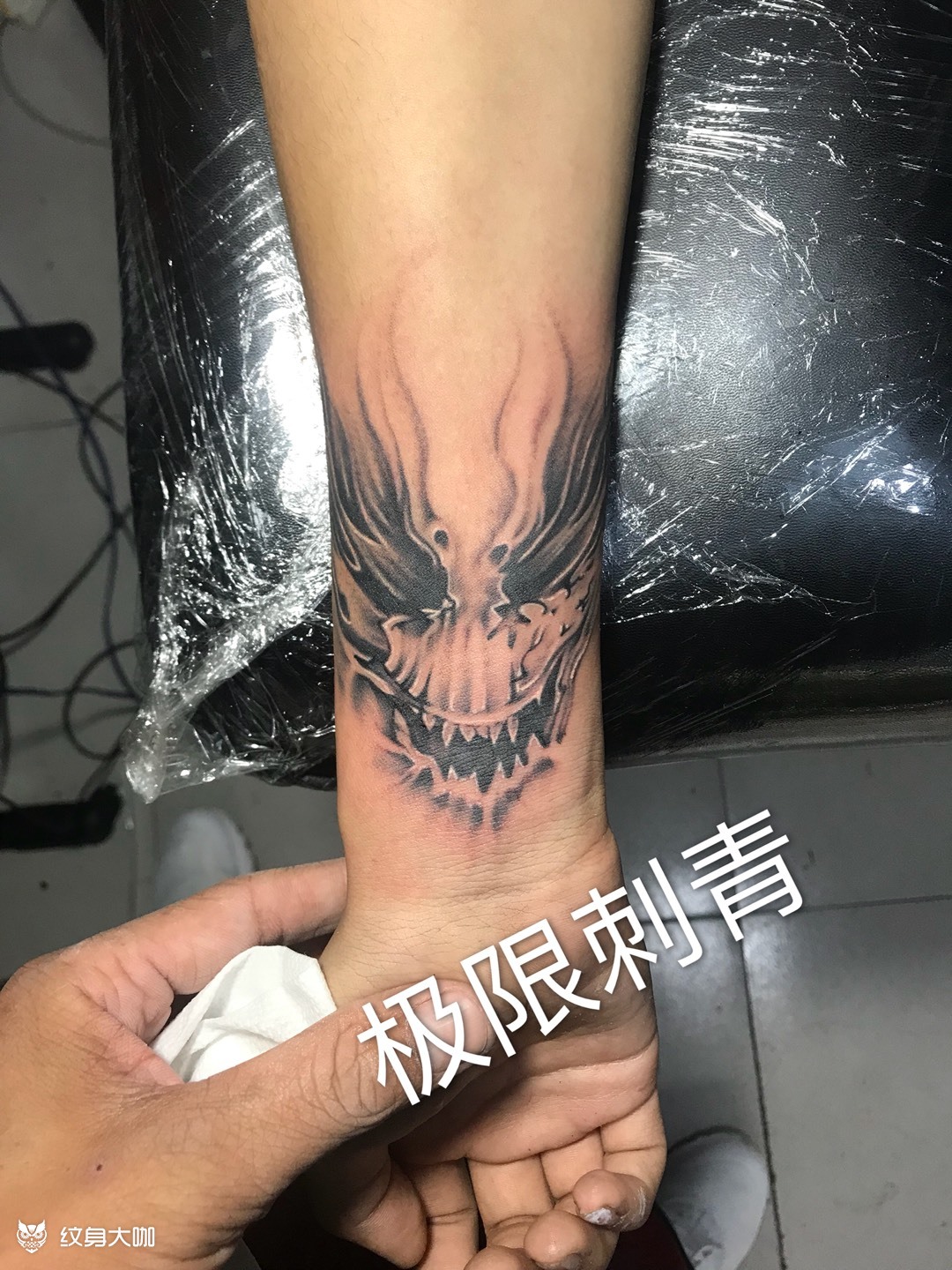 鬼脸_纹身图案手稿图片_王龙的纹身作品集