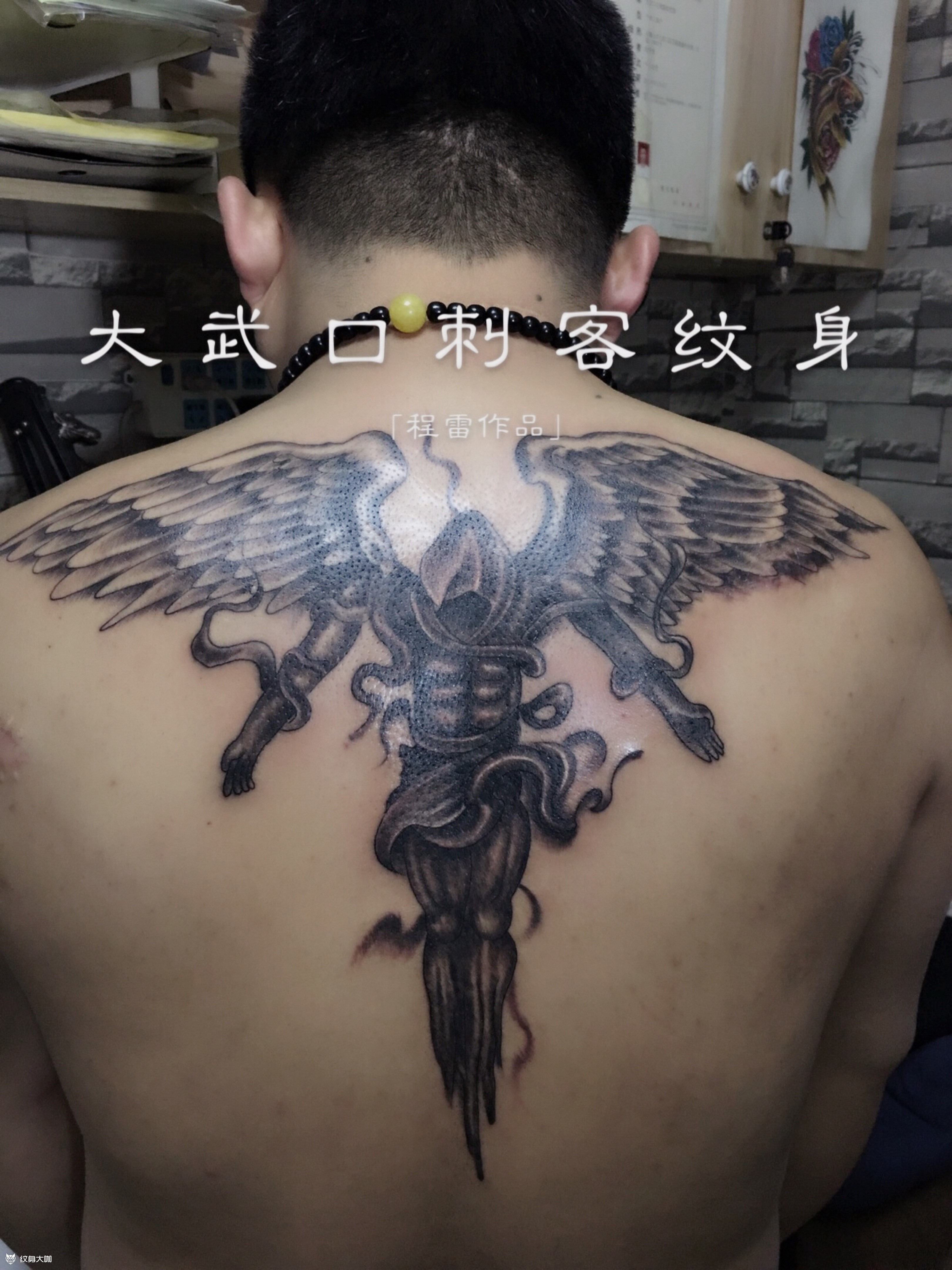 堕落天使_纹身图案手稿图片_程秀蕾的纹身作品集