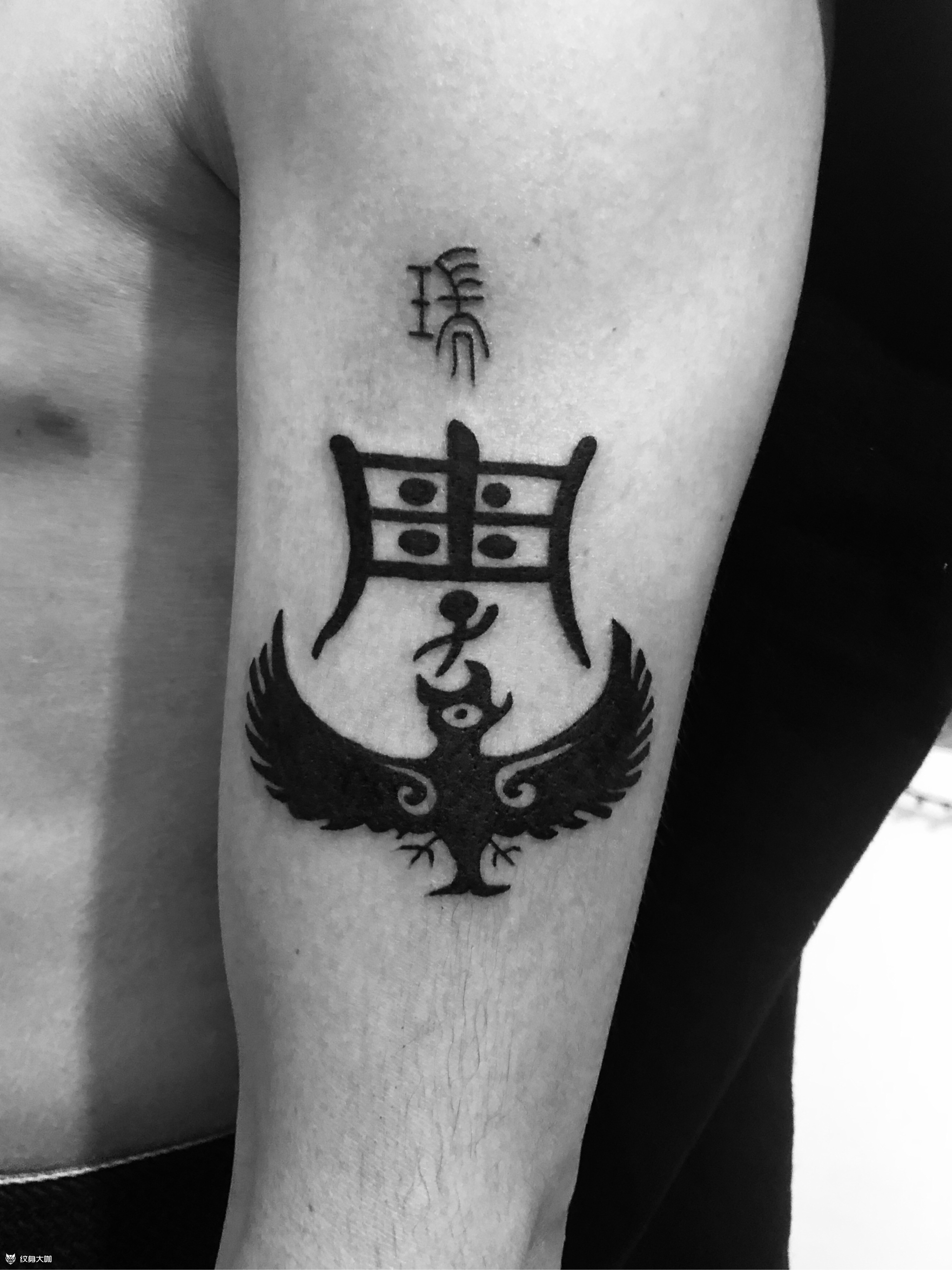 家族图腾_纹身图案手稿图片_刘果7478的纹身作品集